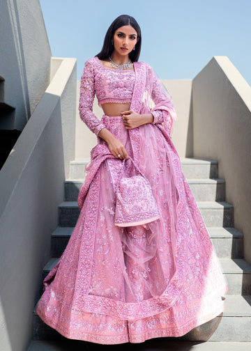 Waqas Shah | Amariage Luxury Formals | Crystal Blush - Designer Dress with Intricate embroidery and embellishments. Shop elegent wedding dress at Maria Faisal.