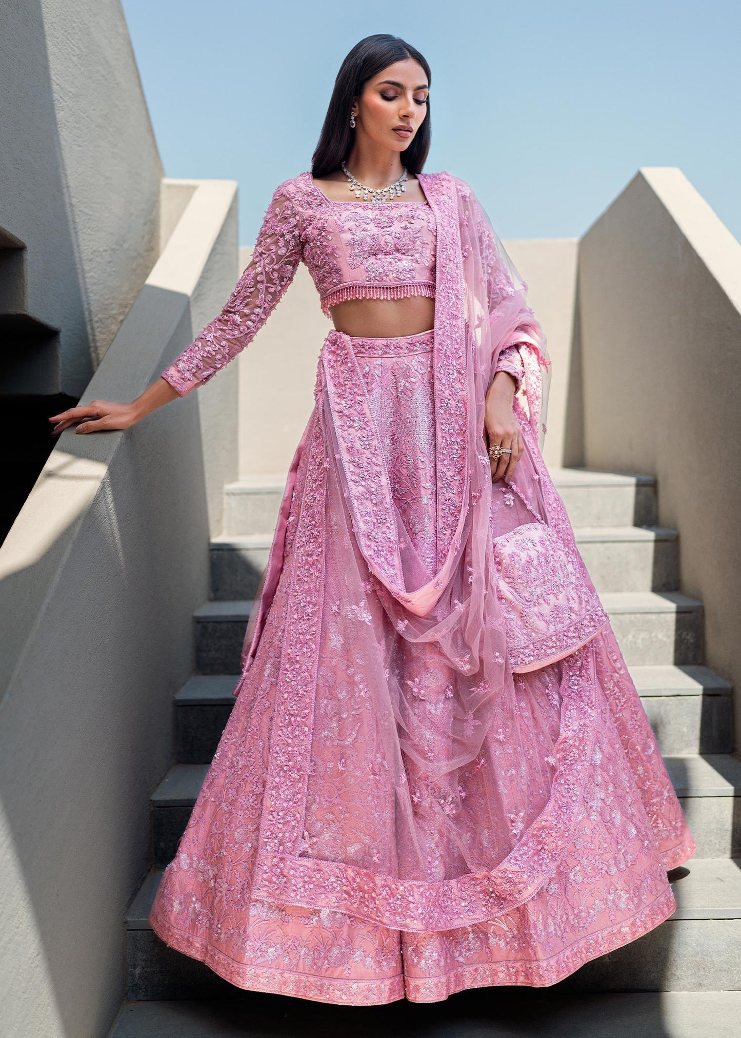 Waqas Shah | Amariage Luxury Formals | Crystal Blush - Ladies Clothes - Maria Faisal