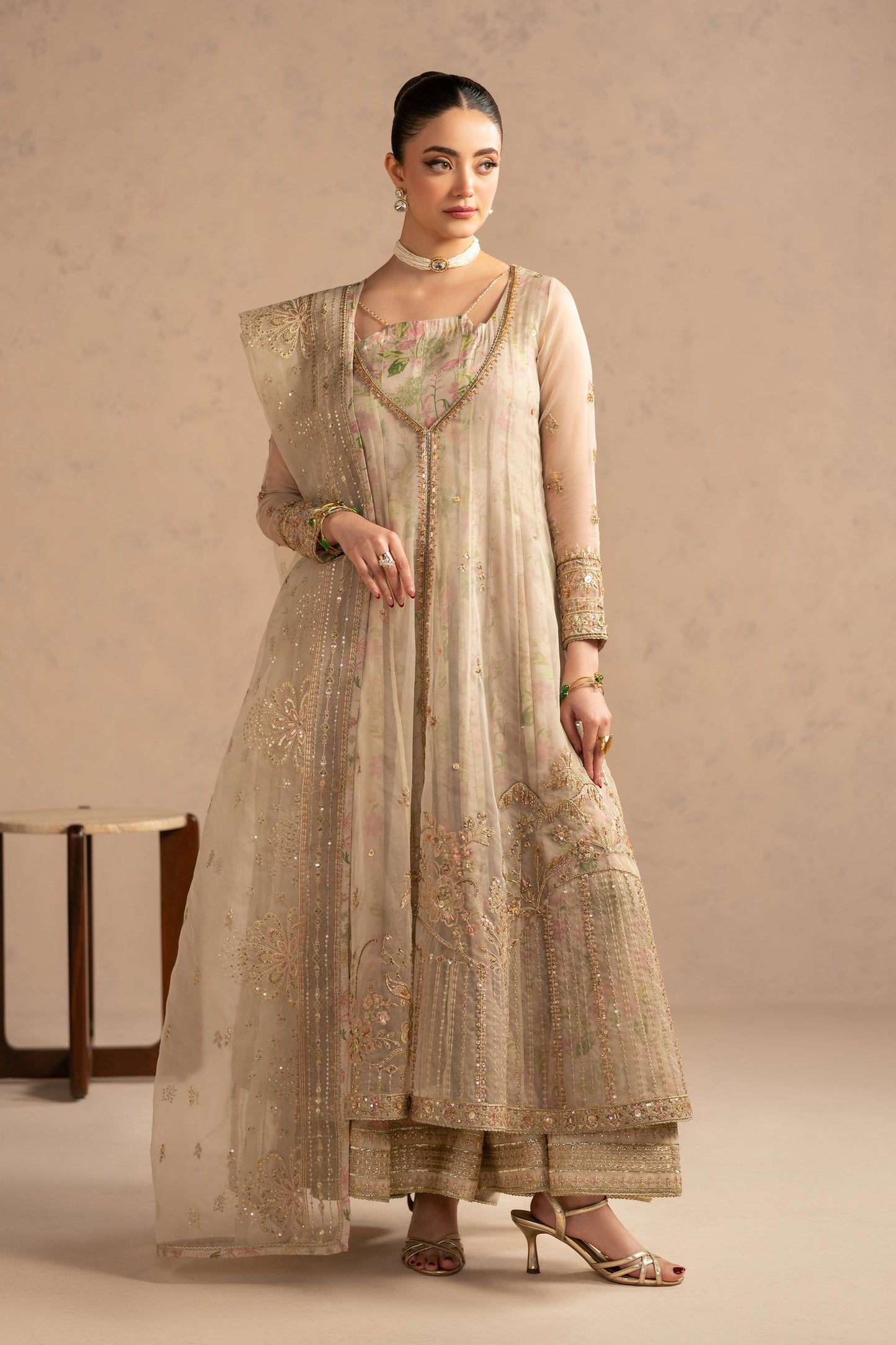 Naqshi | Festive Eid 26 | Sohan - Luxury Dress - available at Maria Faisal in UK and USA.