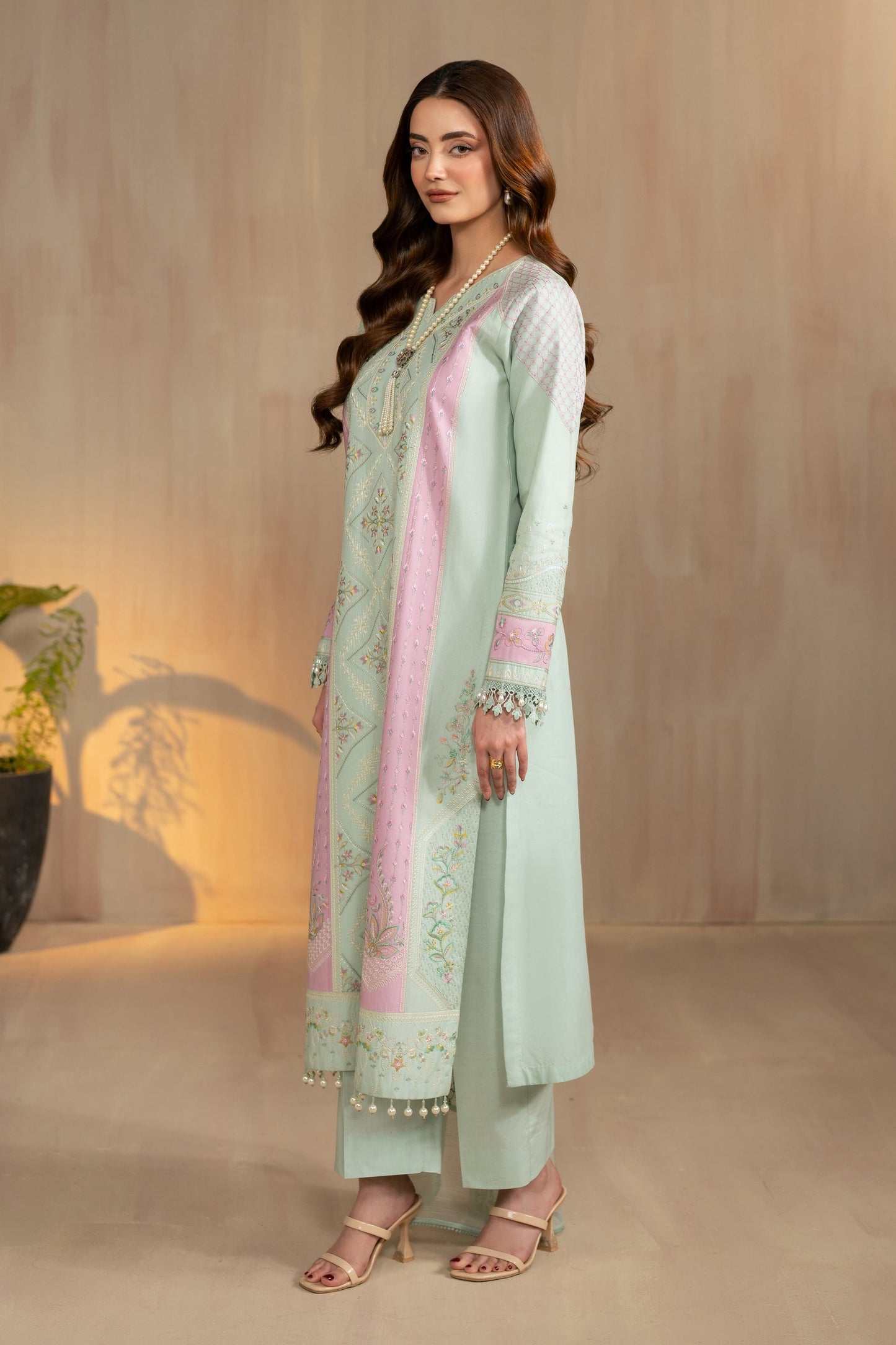Naqshi | Festive Eid 26 | Tazila - Luxury Dress - available at Maria Faisal in UK and USA.