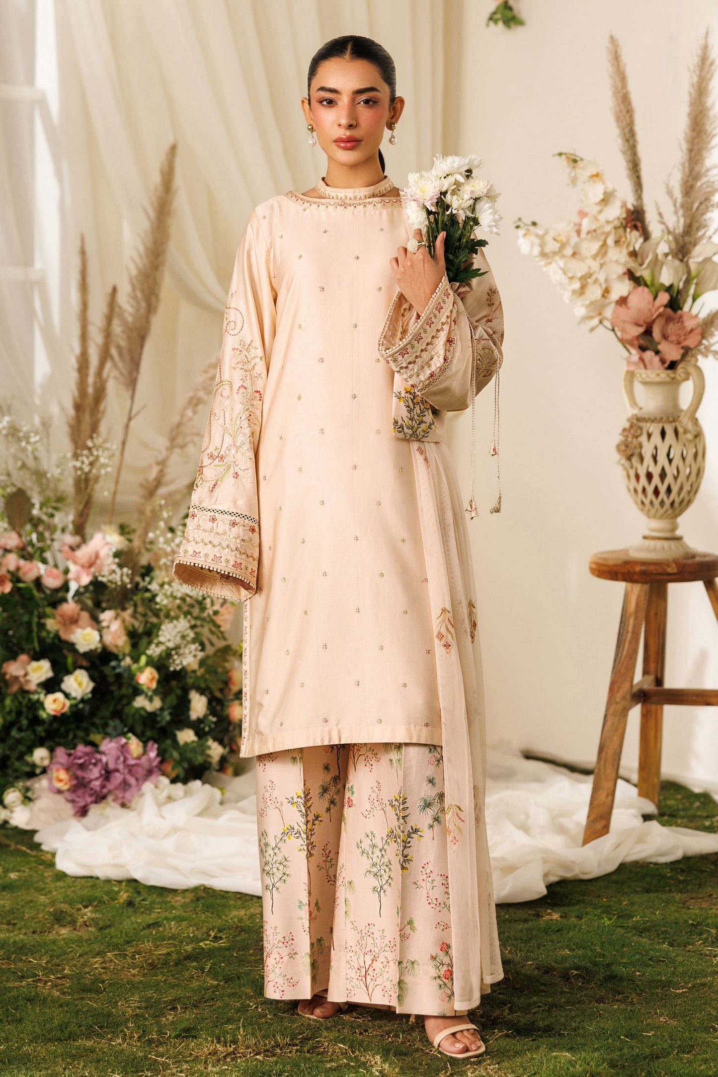 Naqshi | Festive Eid 26 | Rayla - Luxury Dress - available at Maria Faisal in UK and USA.
