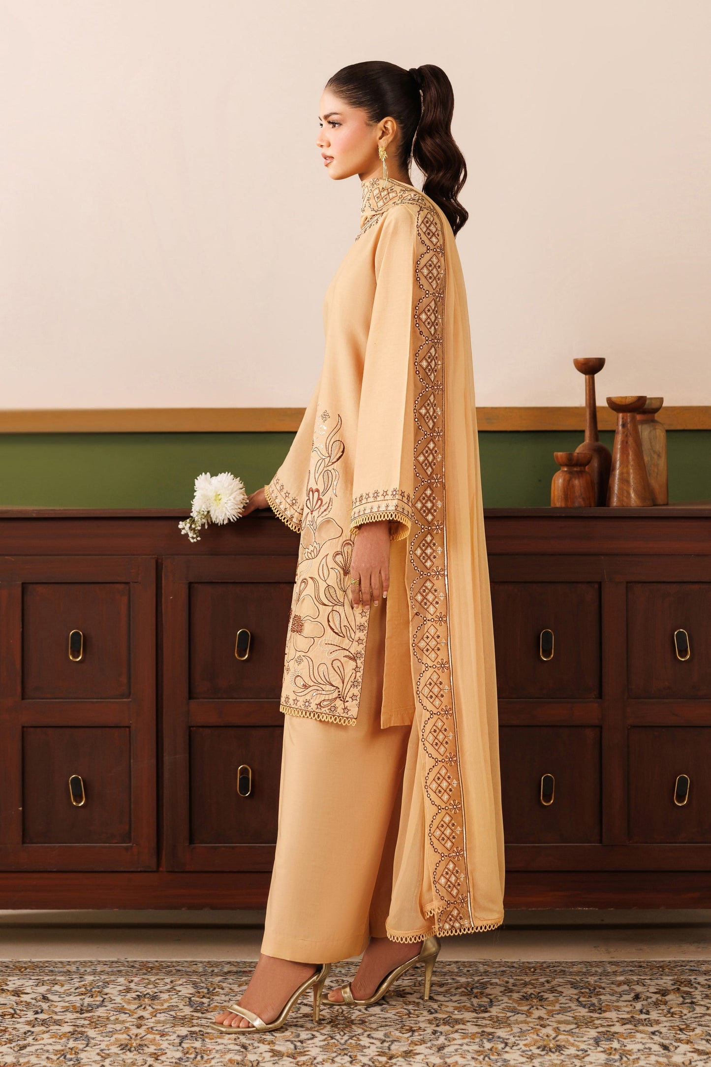 Naqshi | Festive Eid 26 | Melia - Luxury Dress - available at Maria Faisal in UK and USA.