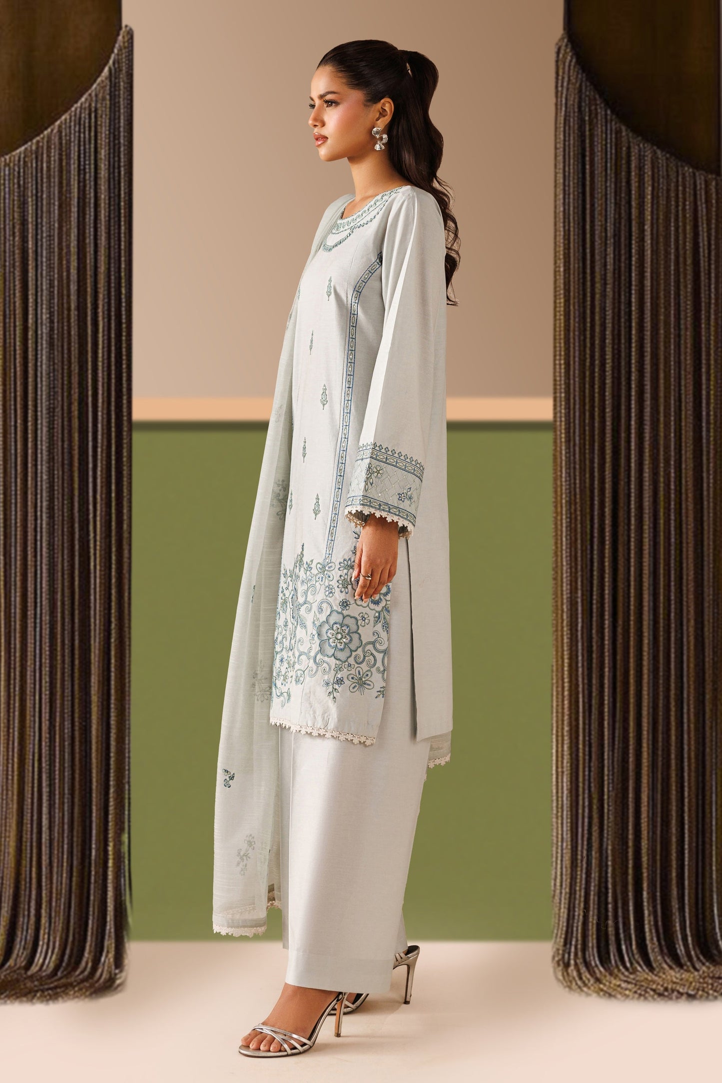 Naqshi | Festive Eid 26 | Piper - Luxury Dress - available at Maria Faisal in UK and USA.