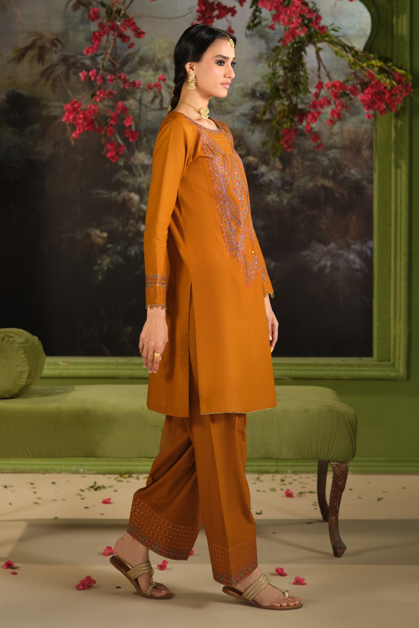 Naqshi | Festive Eid 26 | Ordhni - Luxury Dress - available at Maria Faisal in UK and USA.