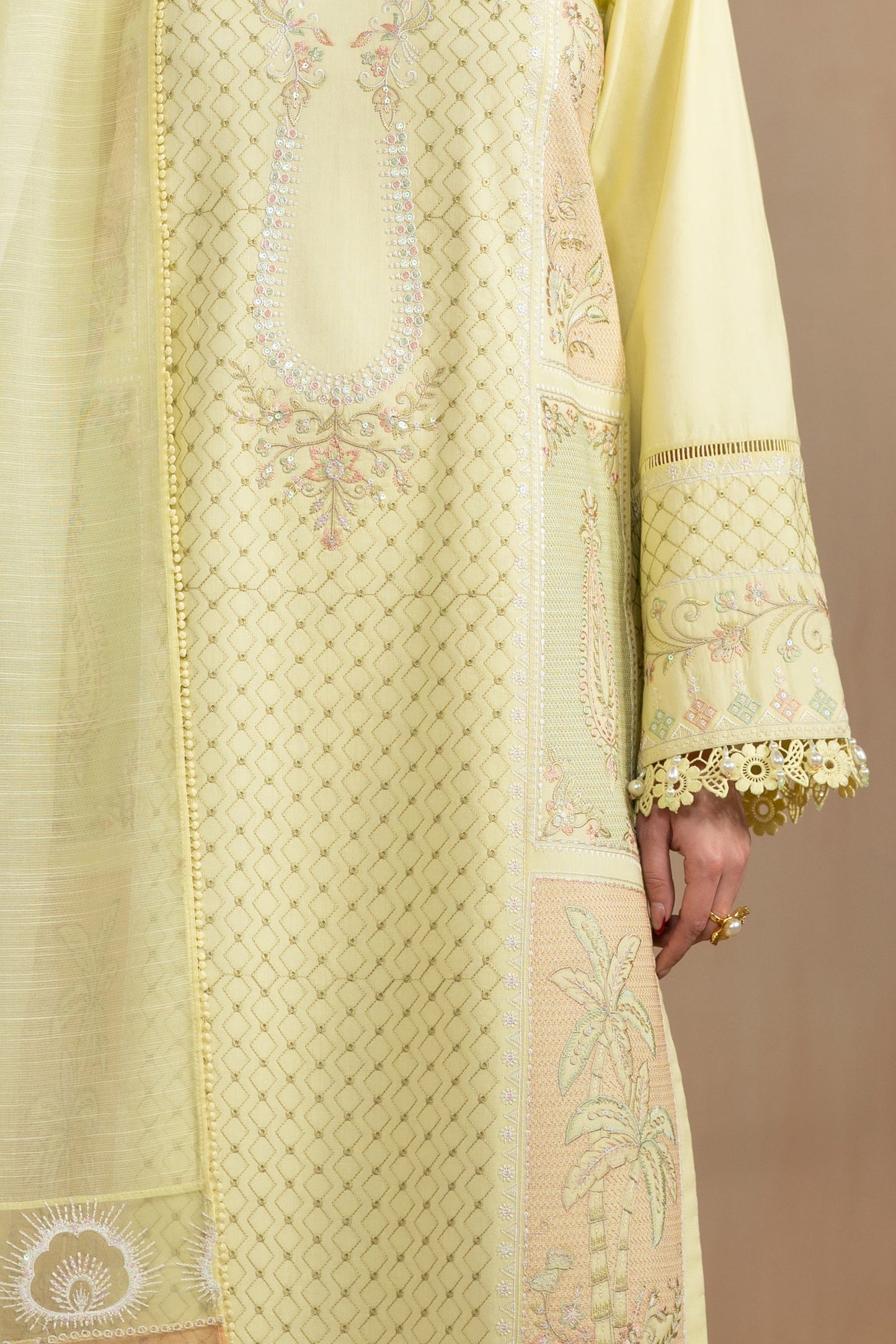Naqshi | Festive Eid 26 | Akasha - Luxury Dress - available at Maria Faisal in UK and USA.