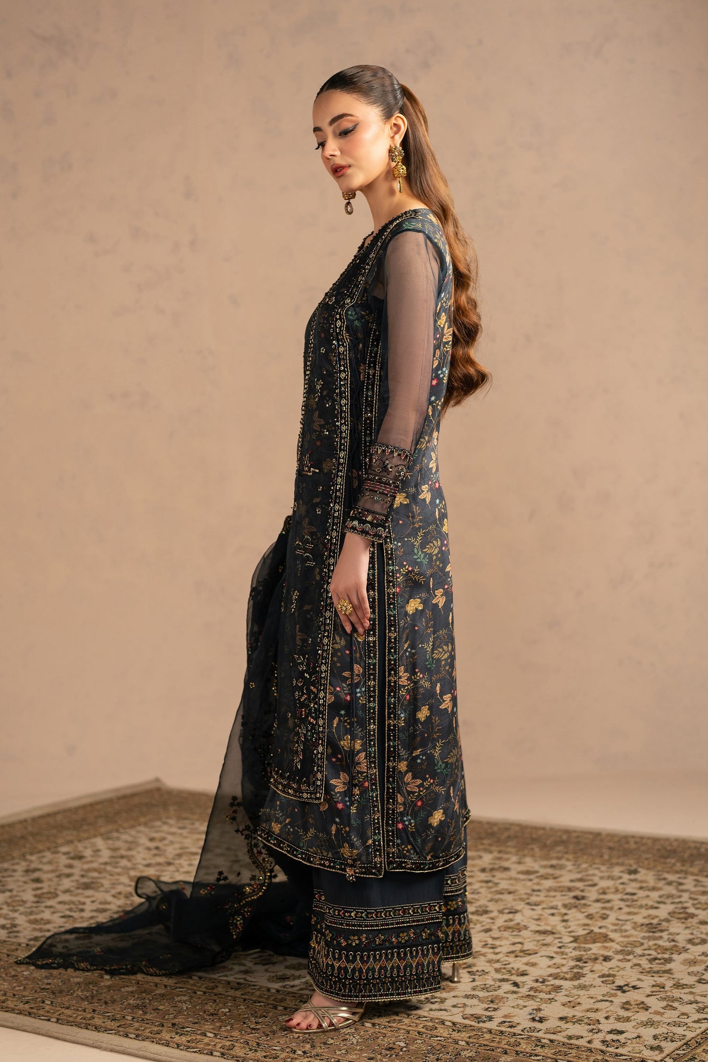 Naqshi | Festive Eid 26 | Bareena - Luxury Dress - available at Maria Faisal in UK and USA.