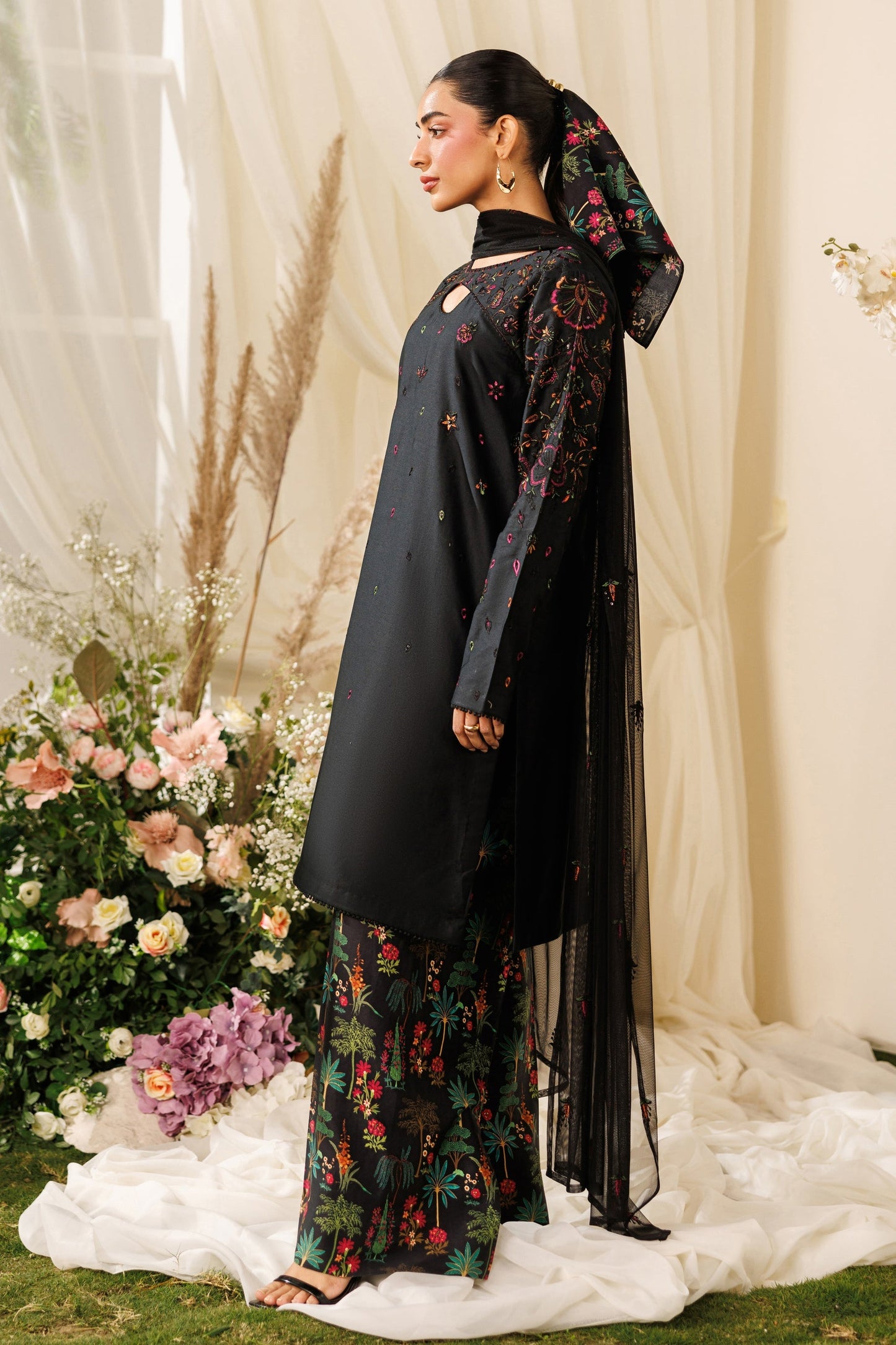 Naqshi | Festive Eid 26 | Halia - Luxury Dress - available at Maria Faisal in UK and USA.