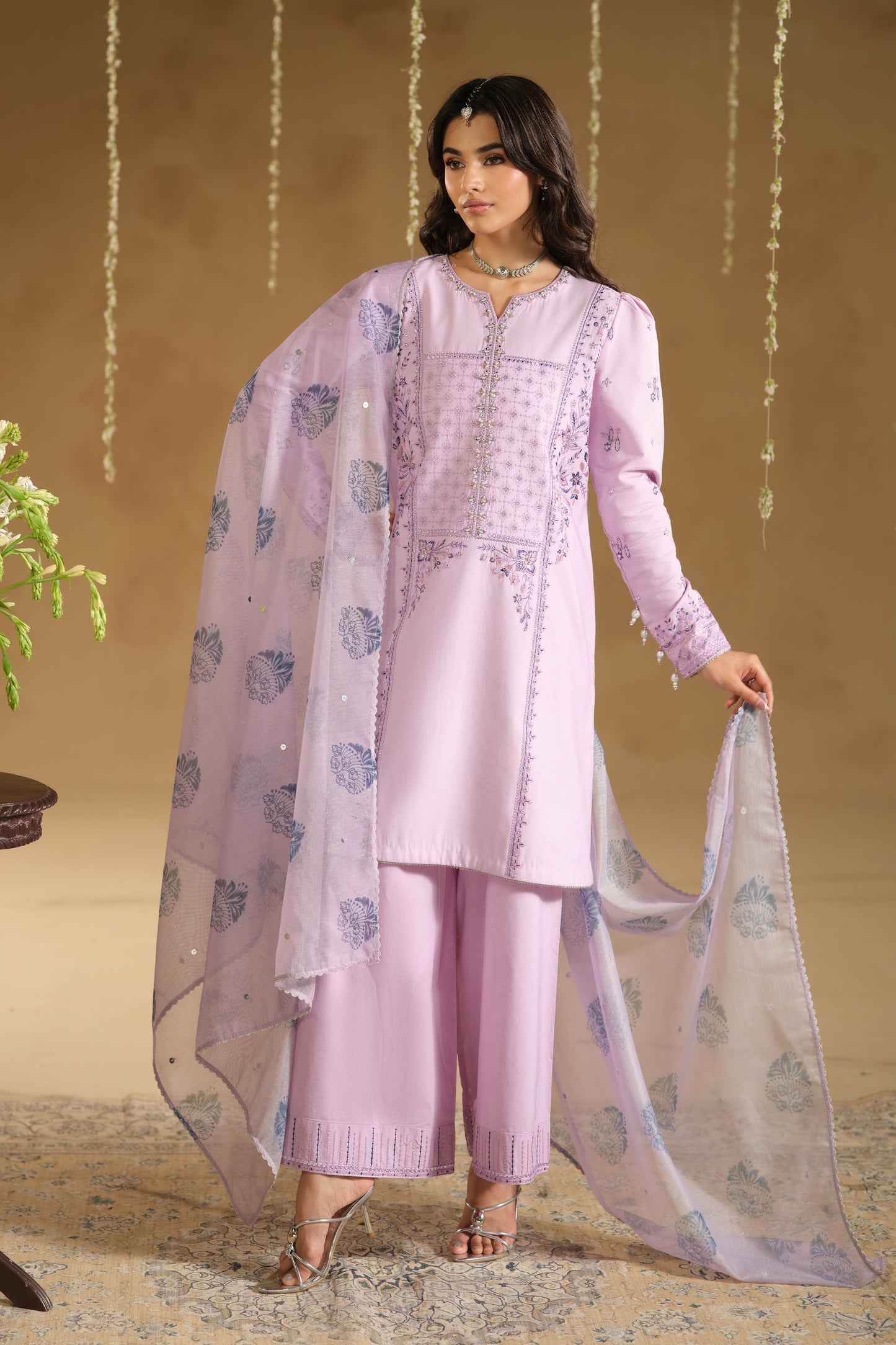Naqshi | Festive Eid 26 | Zimda - Luxury Dress - available at Maria Faisal in UK and USA.