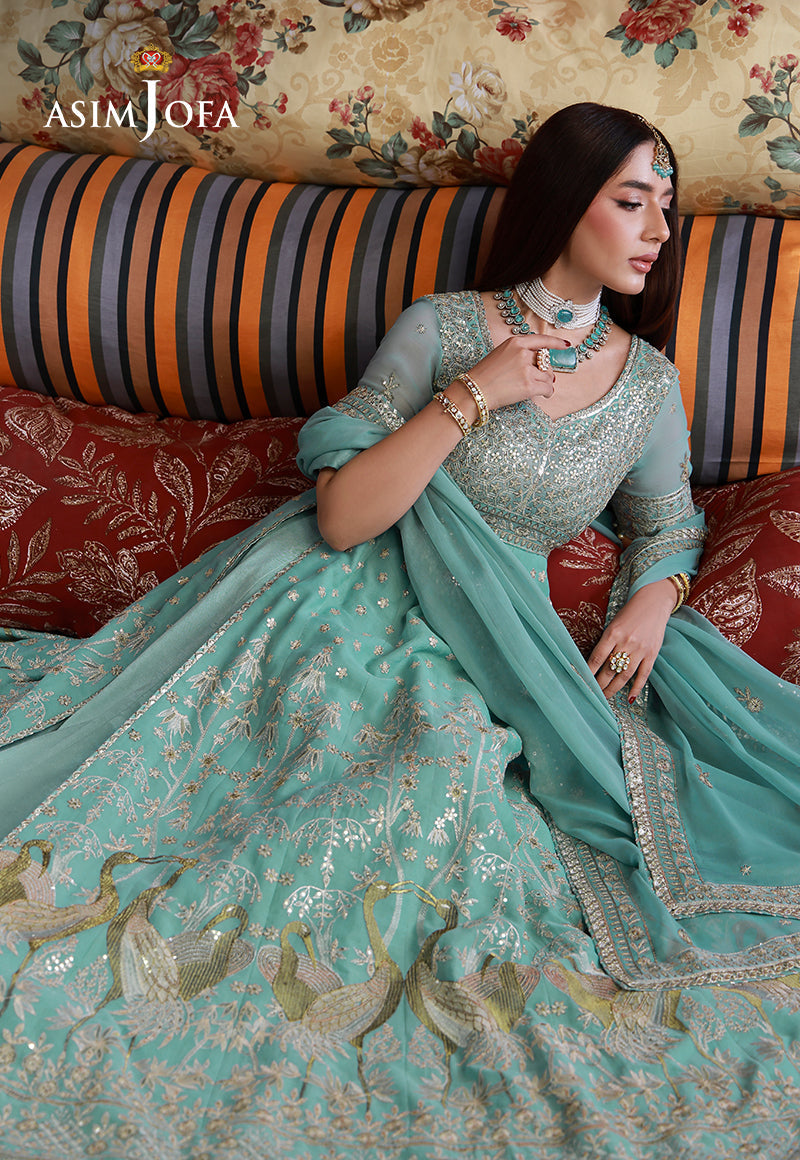 Asim Jofa | Wedding Festive Collection | AJULN-04 - Wedding Dress - available at Maria Faisal in UK and USA.