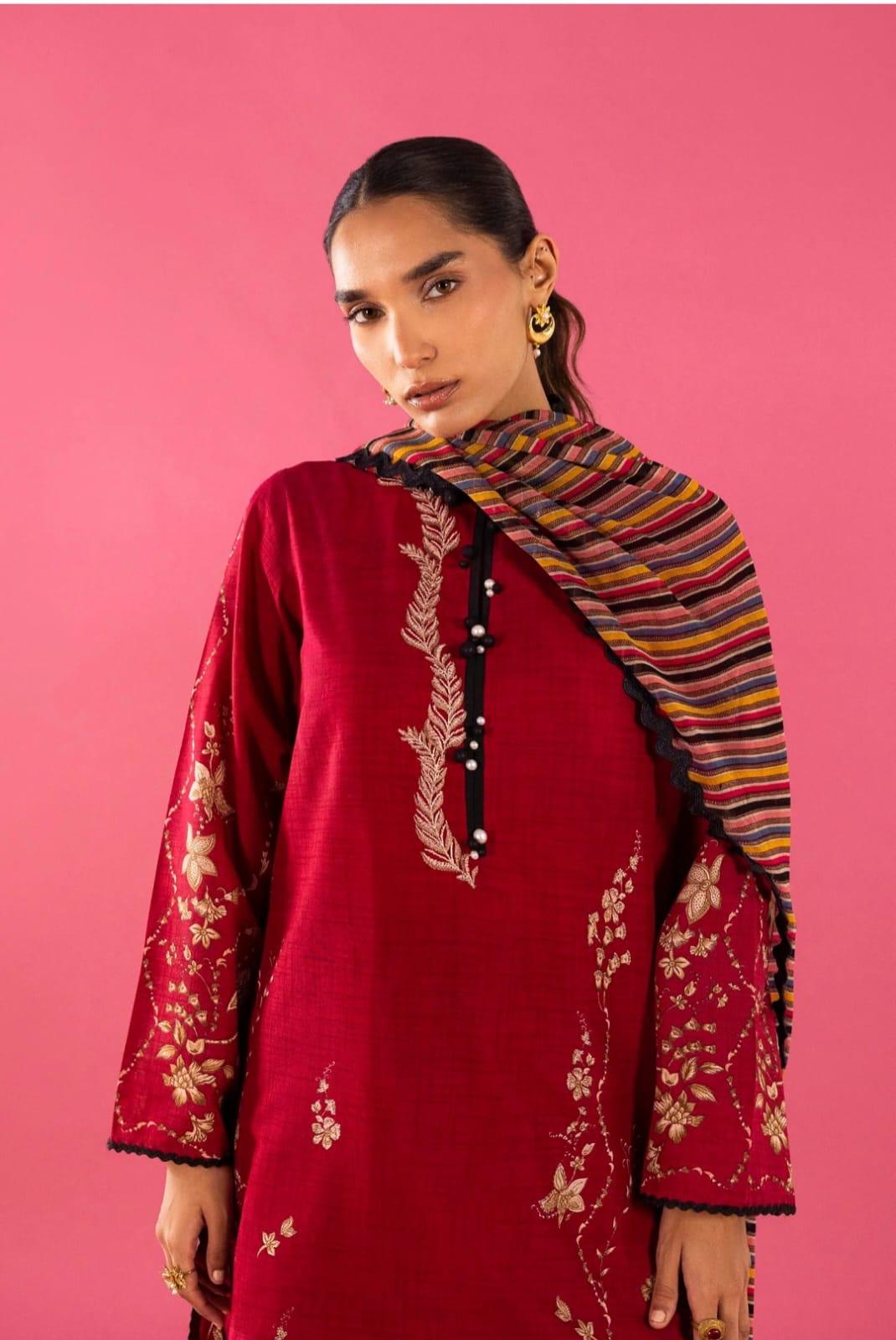 Sana Safinaz | Mahay Summer |H262-009B-3CI - Casual Dress - available at Maria Faisal in UK and USA.