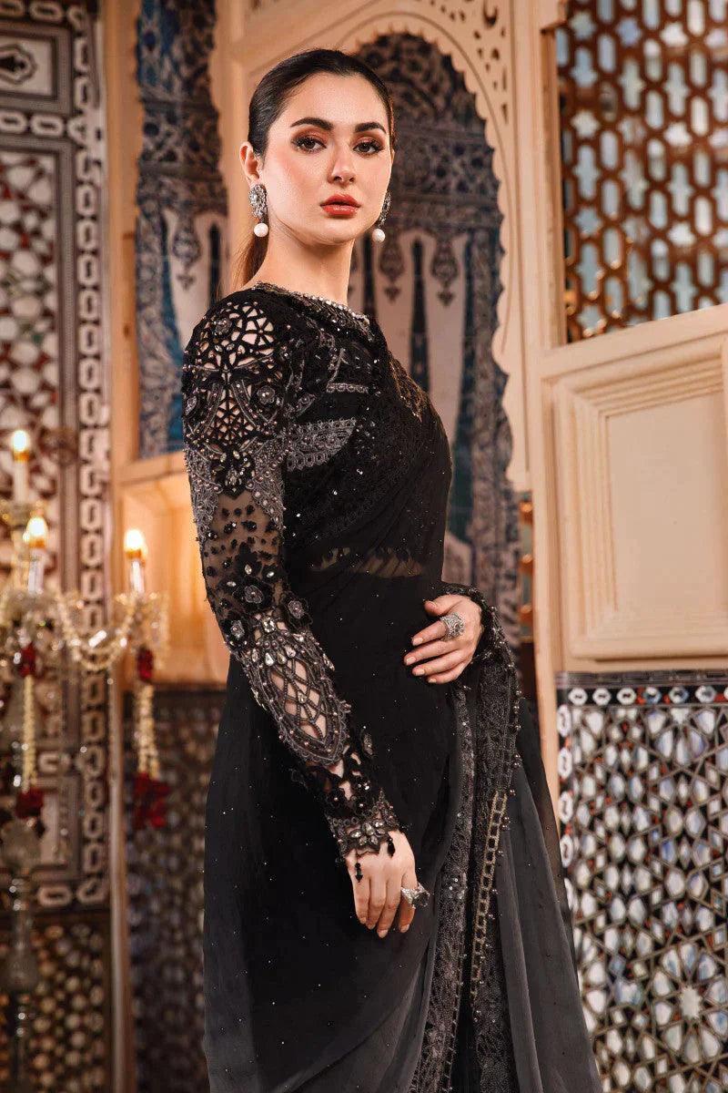 Maria B | Mbroidered Collection | BD-2504 - Designer Dress with Intricate embroidery and embellishments. Shop elegent wedding dress at Maria Faisal.