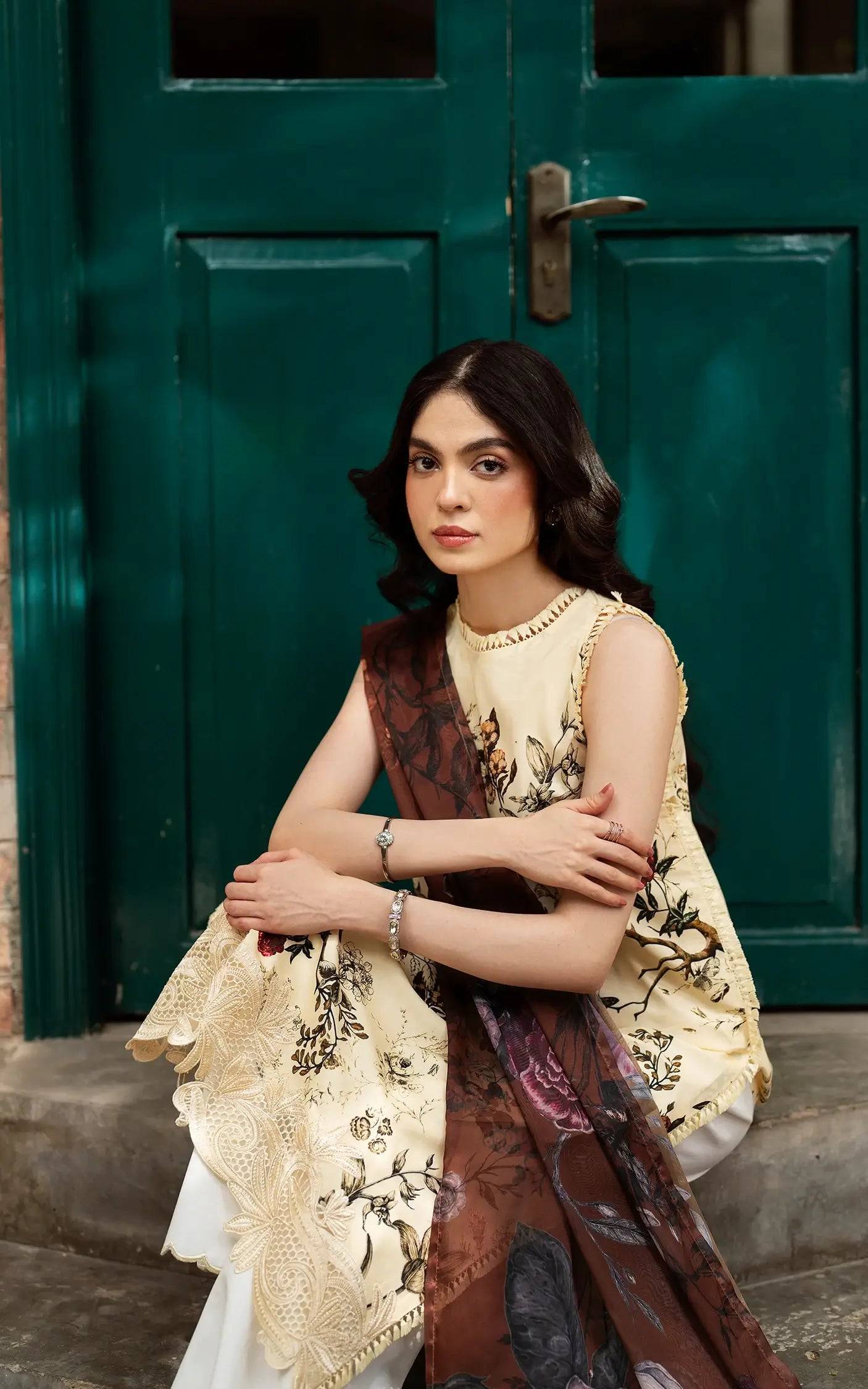 Asifa and Nabeel | Yakin Summer 25 | Meadow Bloom-(YKL25-01) by Maria Faisal - Registered Vendor of : Asifa and Nabeel - type : Ladies Clothes - 100% original wedding dresses