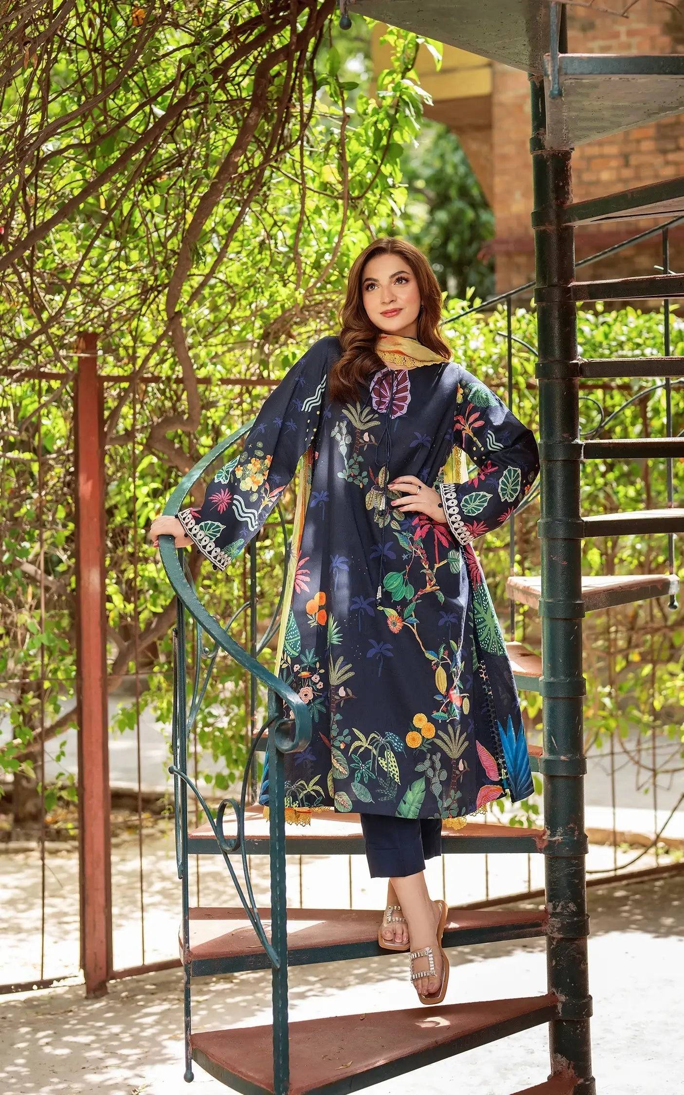 Asifa and Nabeel | Yakin Summer 25 | Twilight in Bloom-(YKL25-06) by Maria Faisal - Registered Vendor of : Asifa and Nabeel - type : Ladies Clothes - 100% original wedding dresses