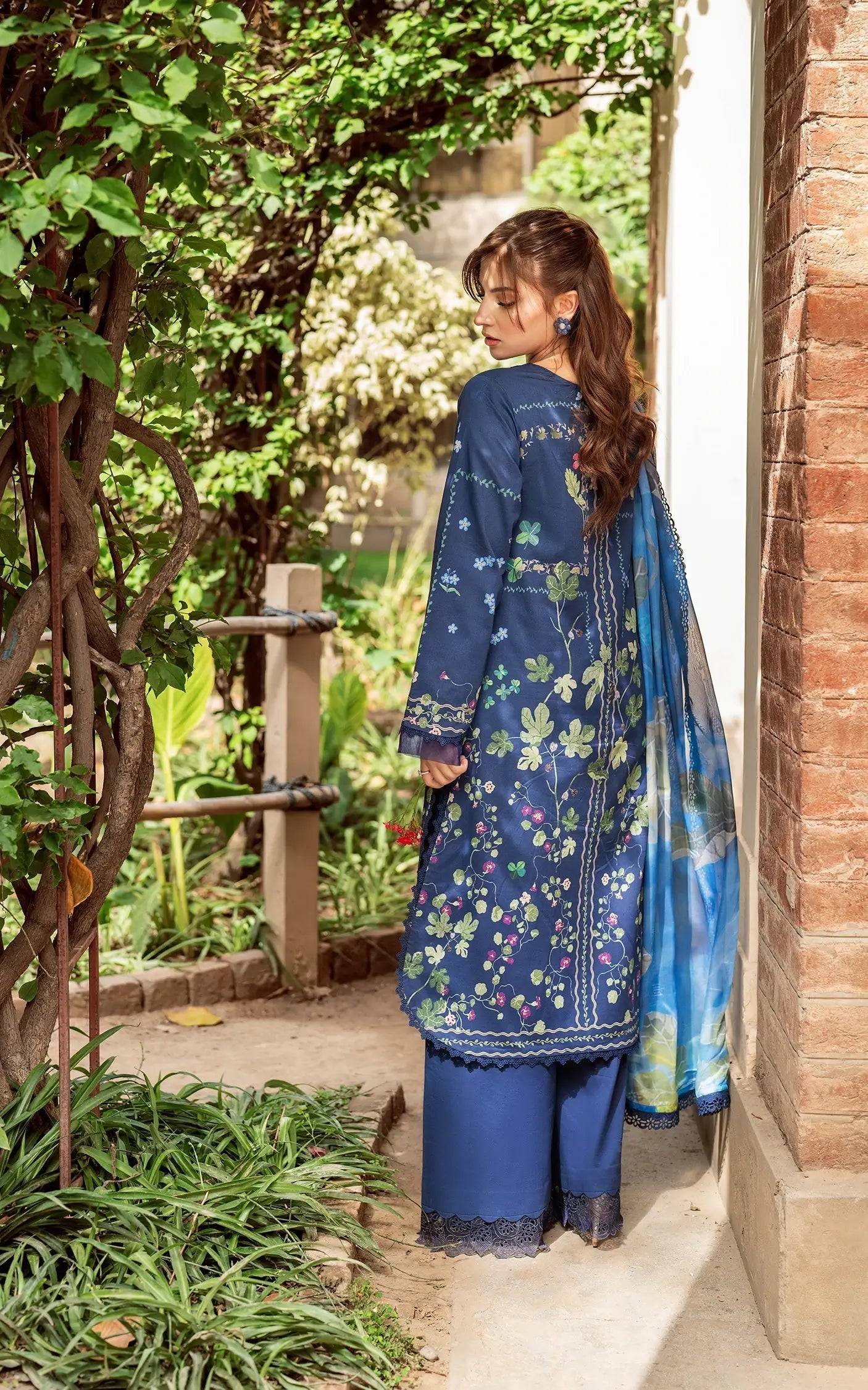 Asifa and Nabeel | Yakin Summer 25 | Moonlit Garden-(YKL25-08) by Maria Faisal - Registered Vendor of : Asifa and Nabeel - type : Ladies Clothes - 100% original wedding dresses