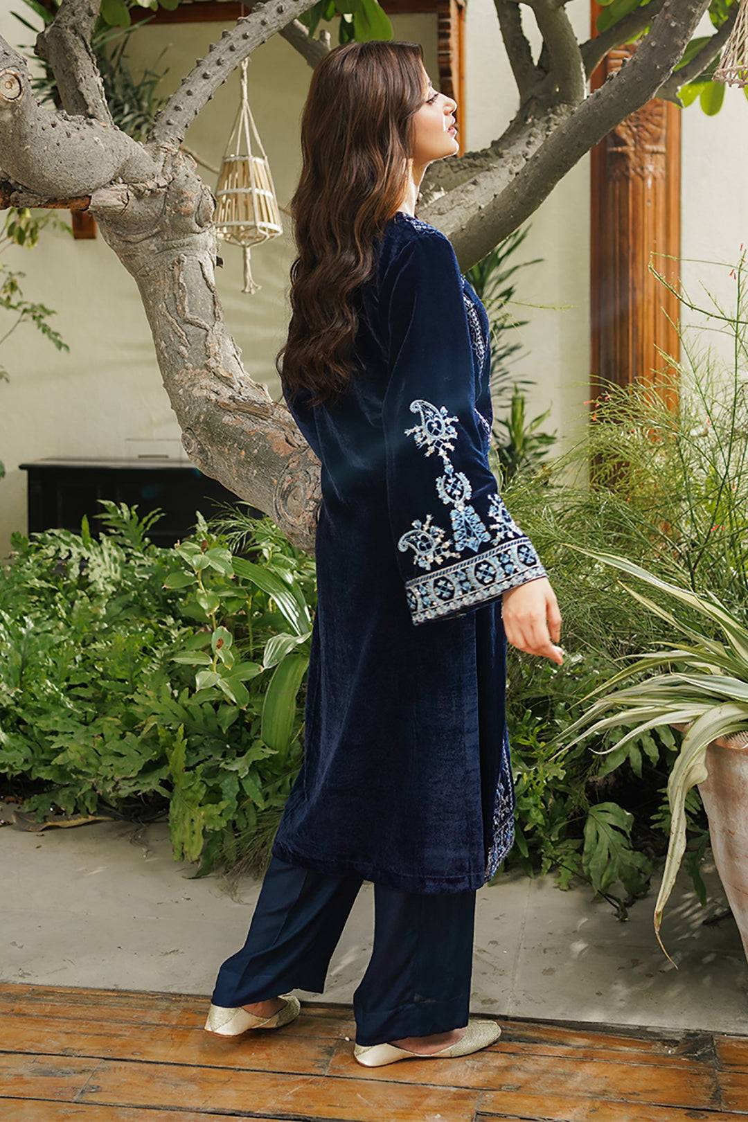 Zellbury | Winter Pret | Embroidered Kurta Trouser - 3276 by Maria Faisal - Registered Vendor of : Zellbury Women - type : Luxury Pret - 100% original wedding dresses