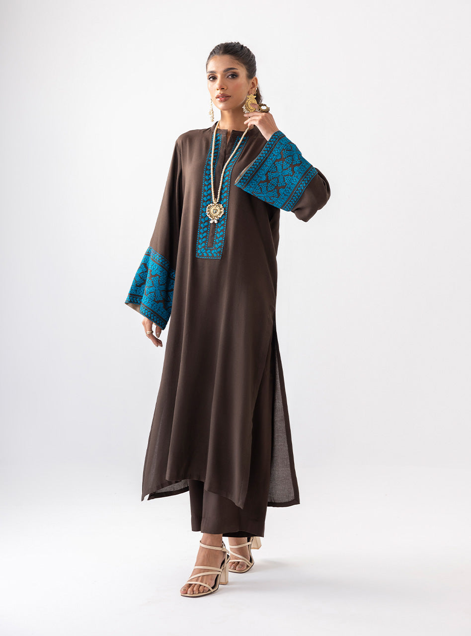 Zainab Chottani | Aara Casual Pret | Dark Chrome - Ladies Clothes