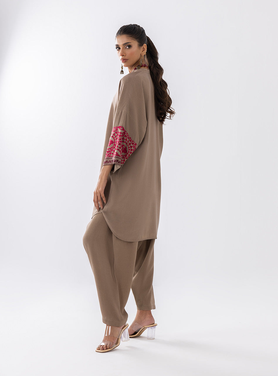 Zainab Chottani | Aara Casual Pret |  Sandy Beige - Ladies Clothes