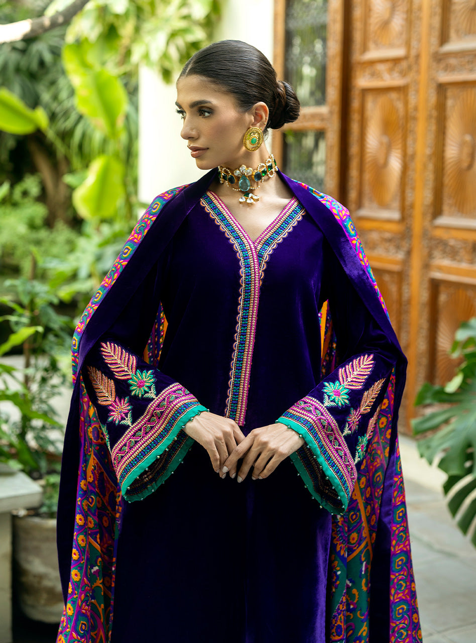 Zainab Chottani | Makhmal Luxe Pret | Rangin - Ladies Clothes - Maria Faisal