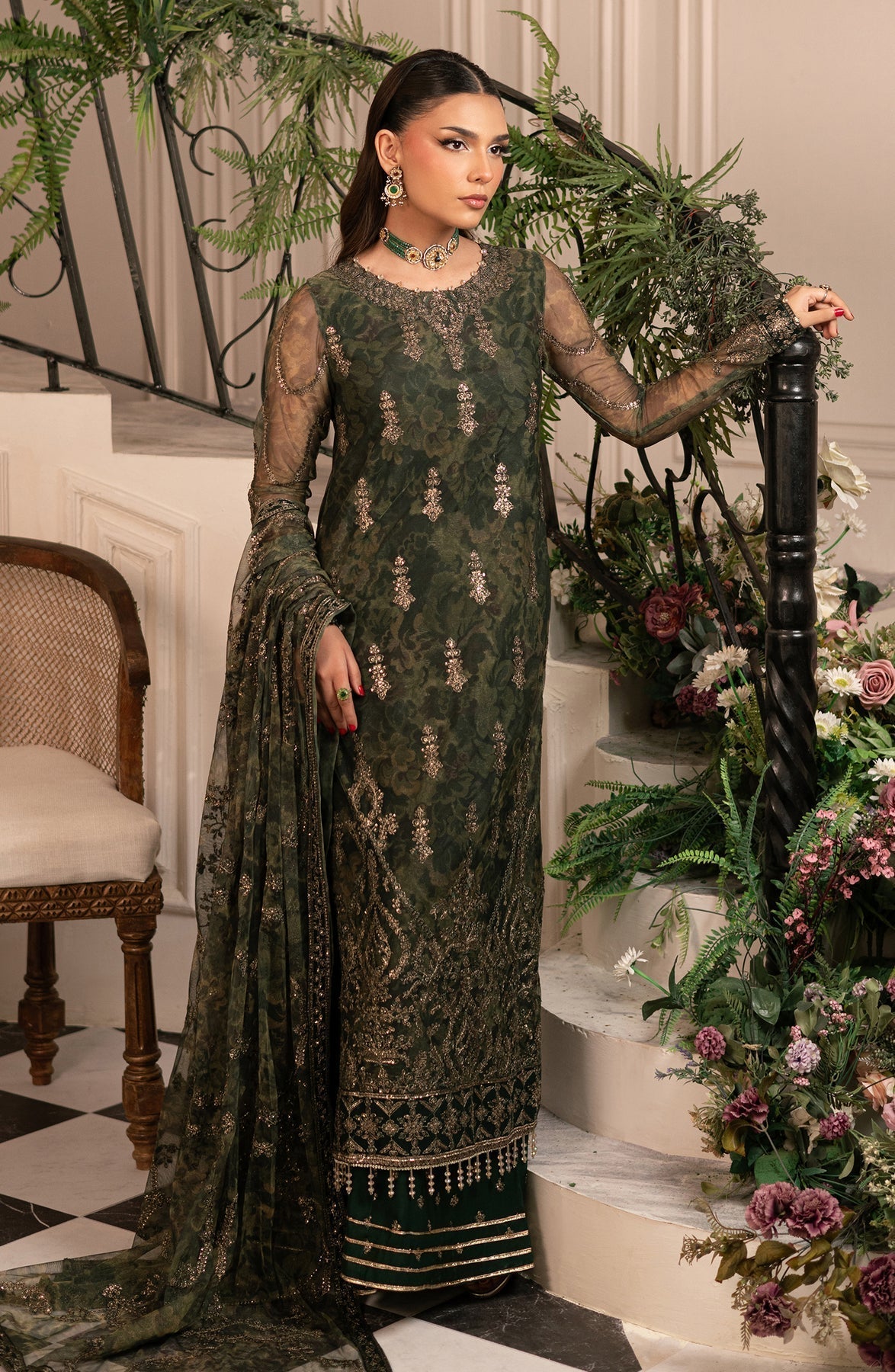 Zarif | Inayat Wedding Formals | ZRI 06 FITOOR - Designer Dress with Intricate embroidery and embellishments. Shop elegent wedding dress at Maria Faisal.
