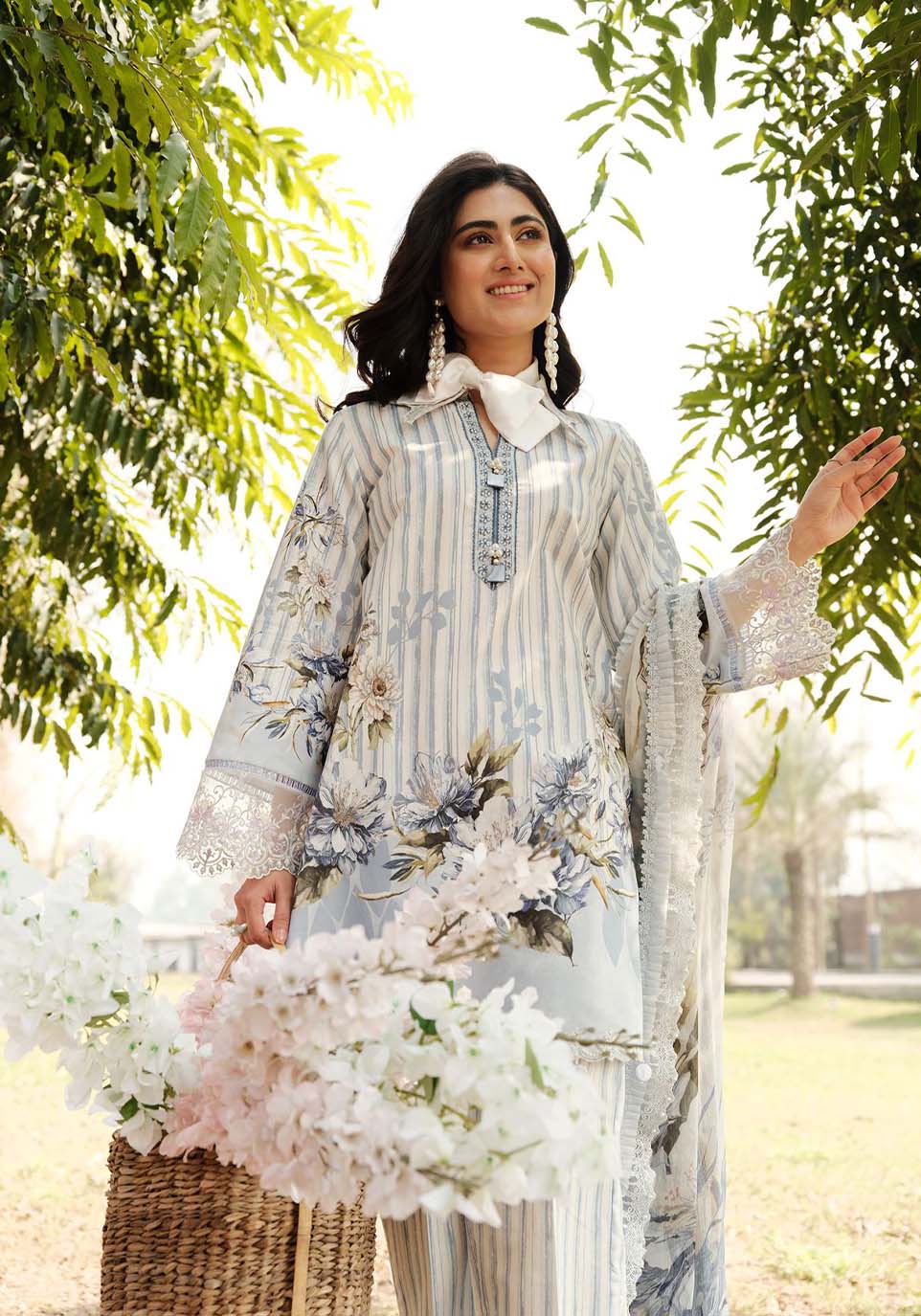 Zarqash | Luxe Lawn 24 | ZQ 15 - Ladies Clothes - Maria Faisal
