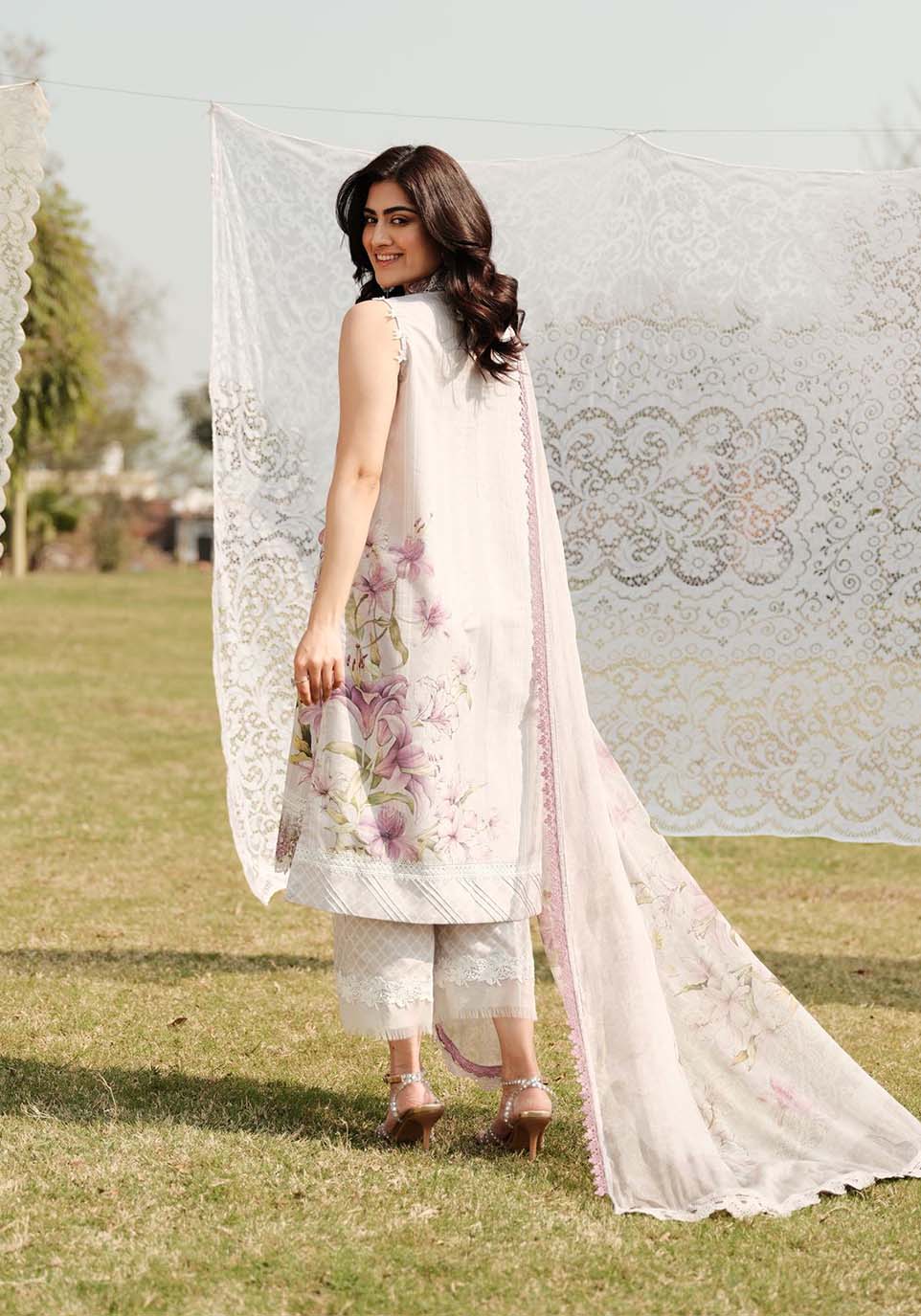 Zarqash | Luxe Lawn 24 | ZQ 3 - Ladies Clothes - Maria Faisal