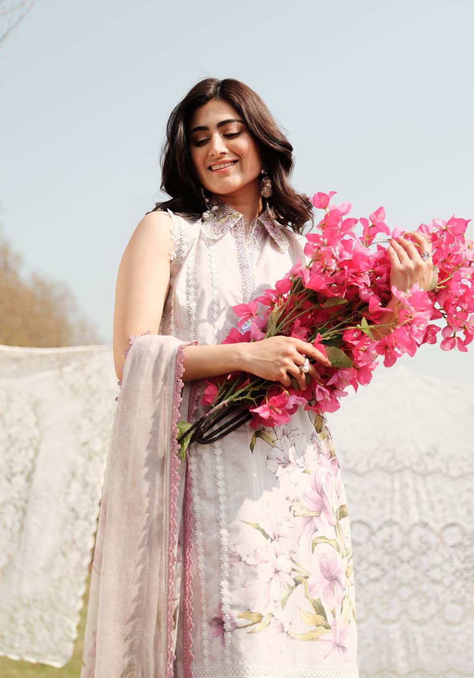 Zarqash | Luxe Lawn 24 | ZQ 3 - Ladies Clothes - Maria Faisal