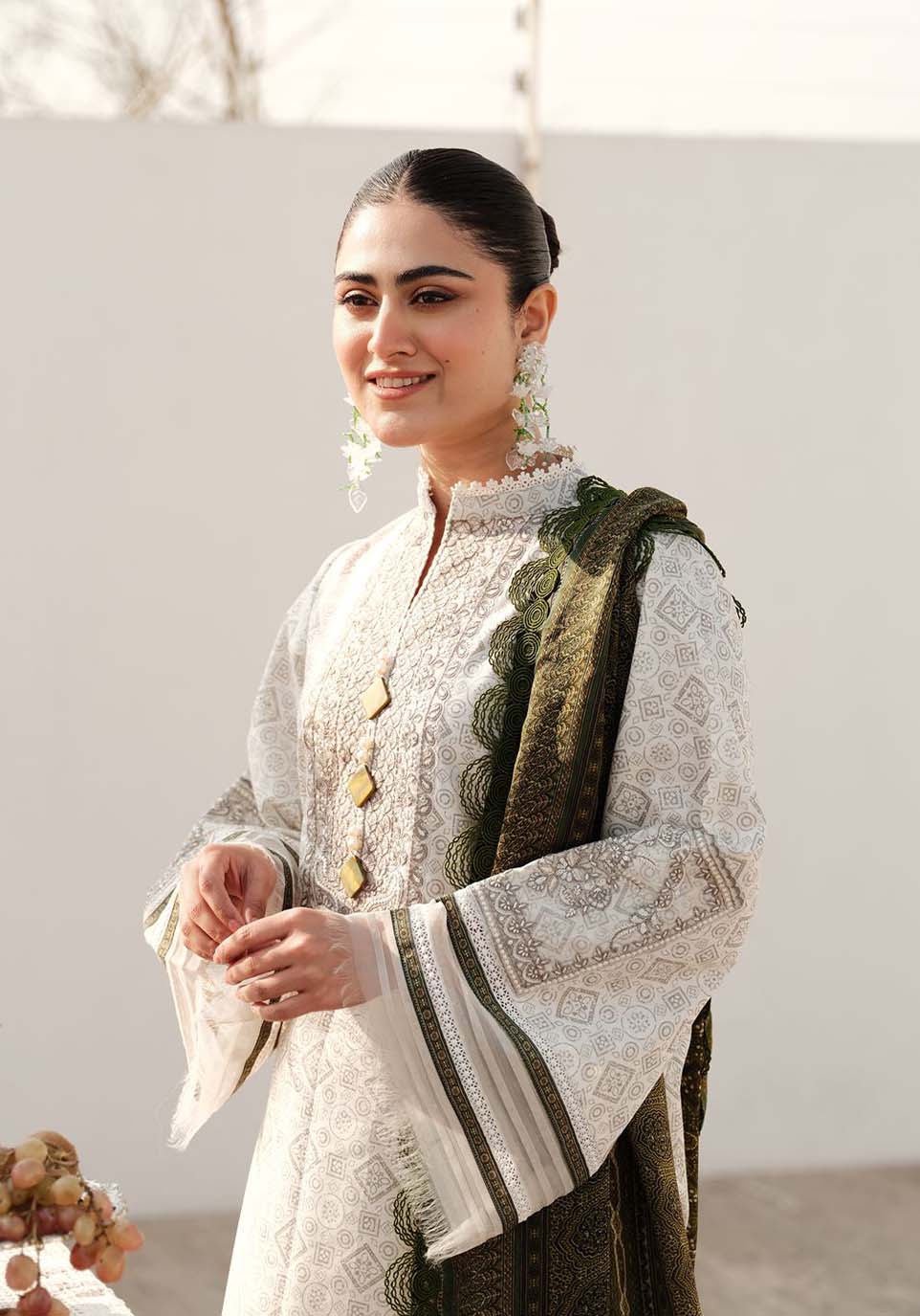 Zarqash | Luxe Lawn 24 | ZQ 9 - Ladies Clothes - Maria Faisal