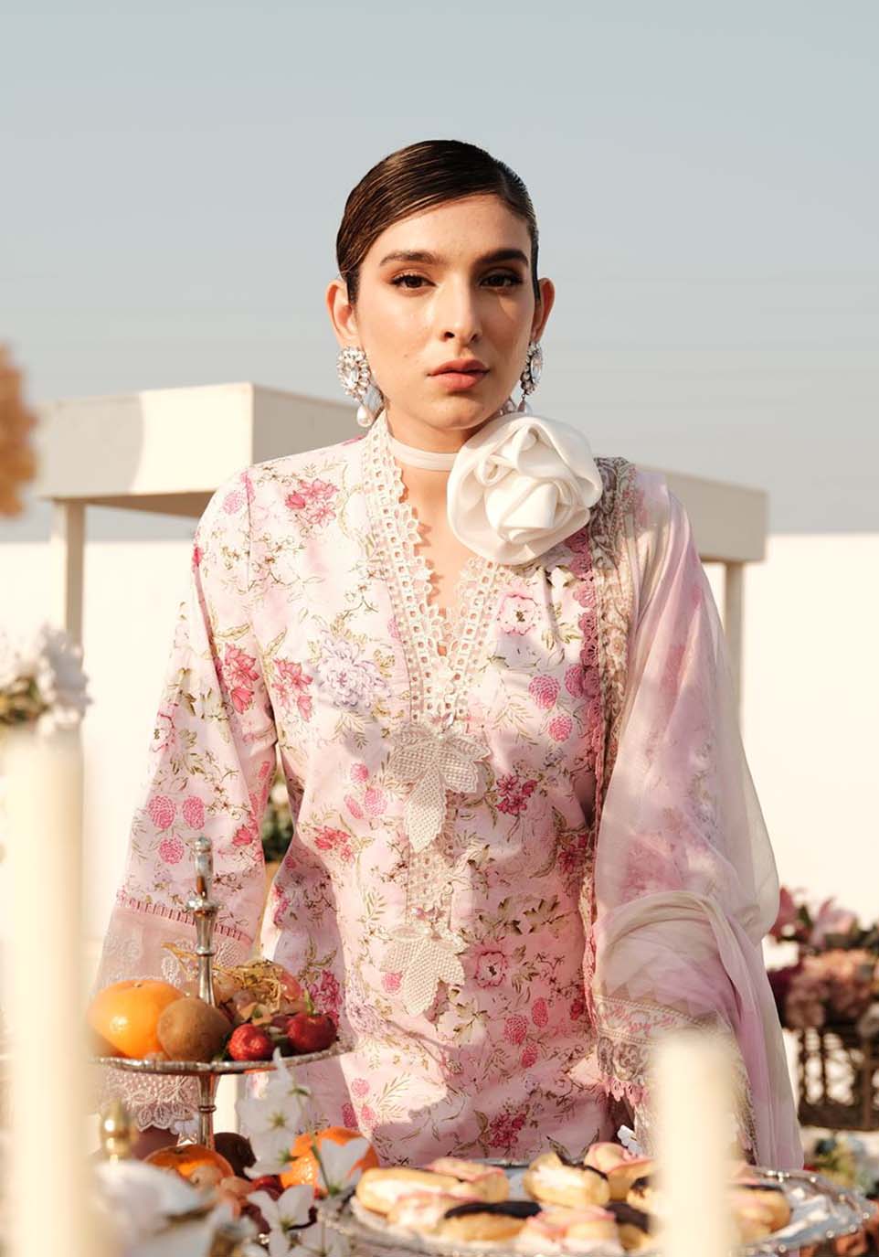 Zarqash | Luxe Lawn 24 | ZQ 12 - Ladies Clothes - Maria Faisal