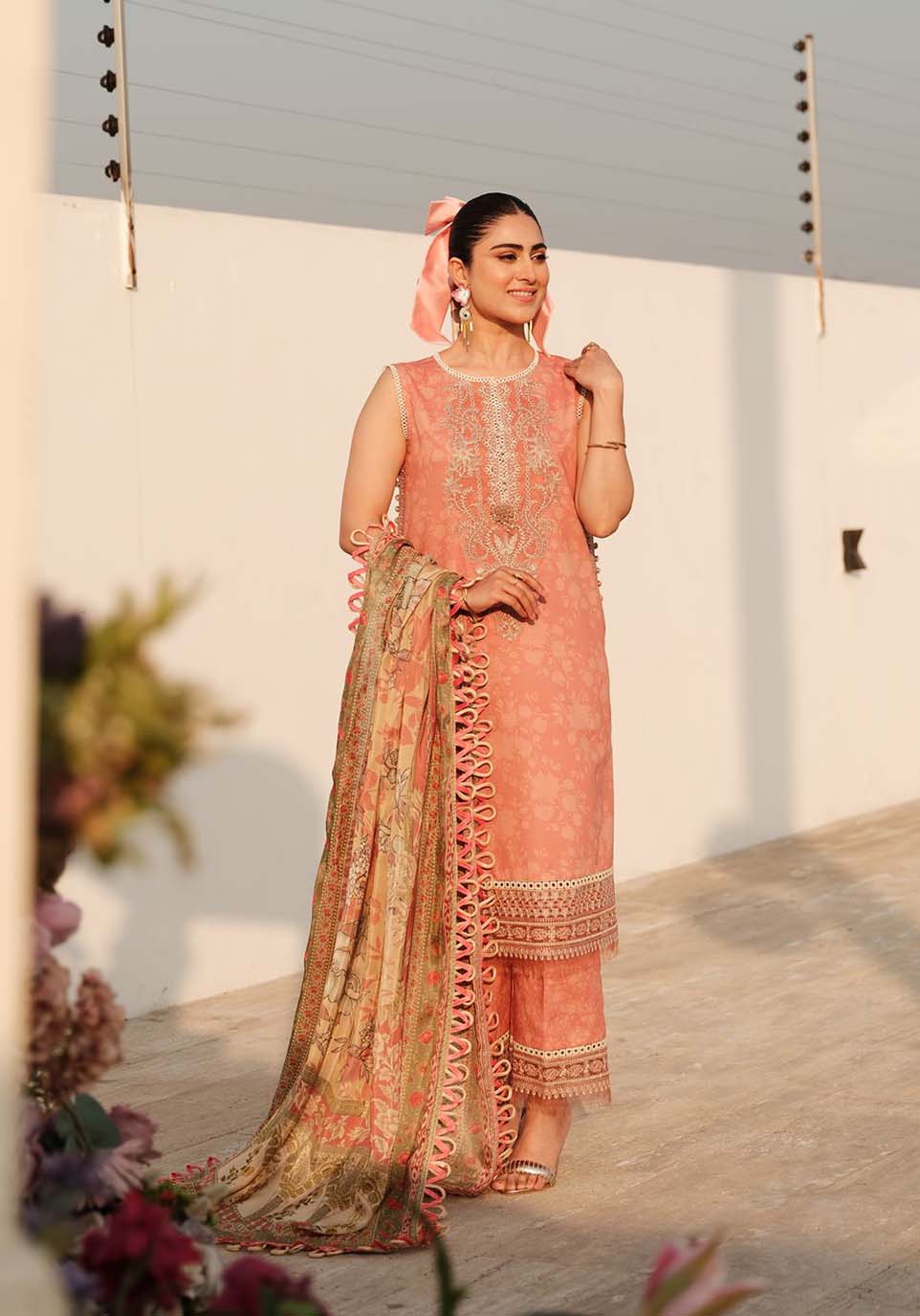 Zarqash | Luxe Lawn 24 | ZQ 4 - Ladies Clothes - Maria Faisal