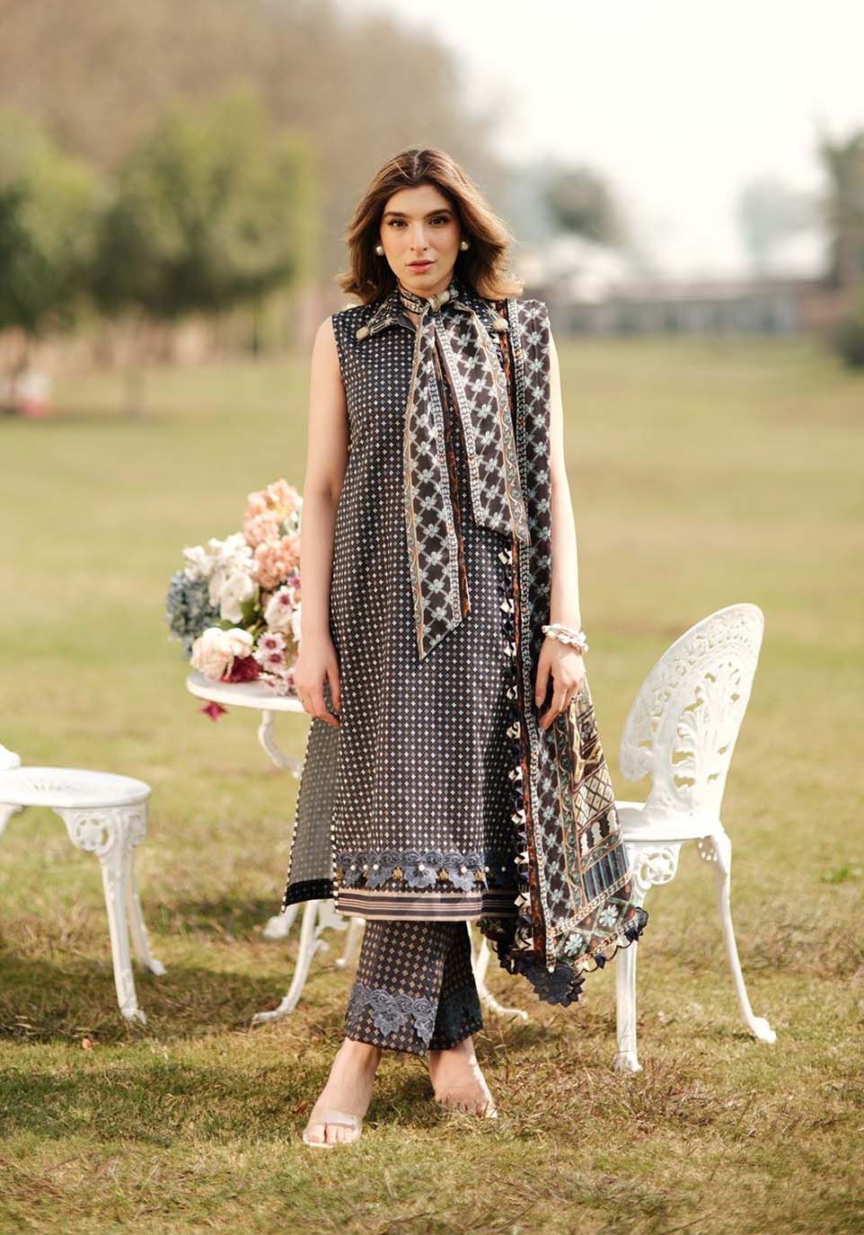 Zarqash | Luxe Lawn 24 | ZQ 2 - Ladies Clothes - Maria Faisal