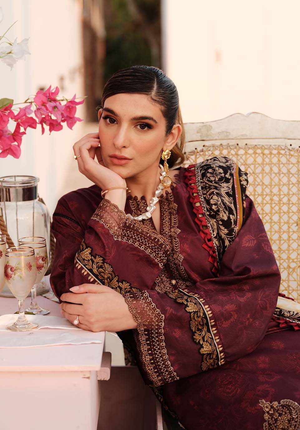 Zarqash | Luxe Lawn 24 | ZQ 6 - Ladies Clothes - Maria Faisal