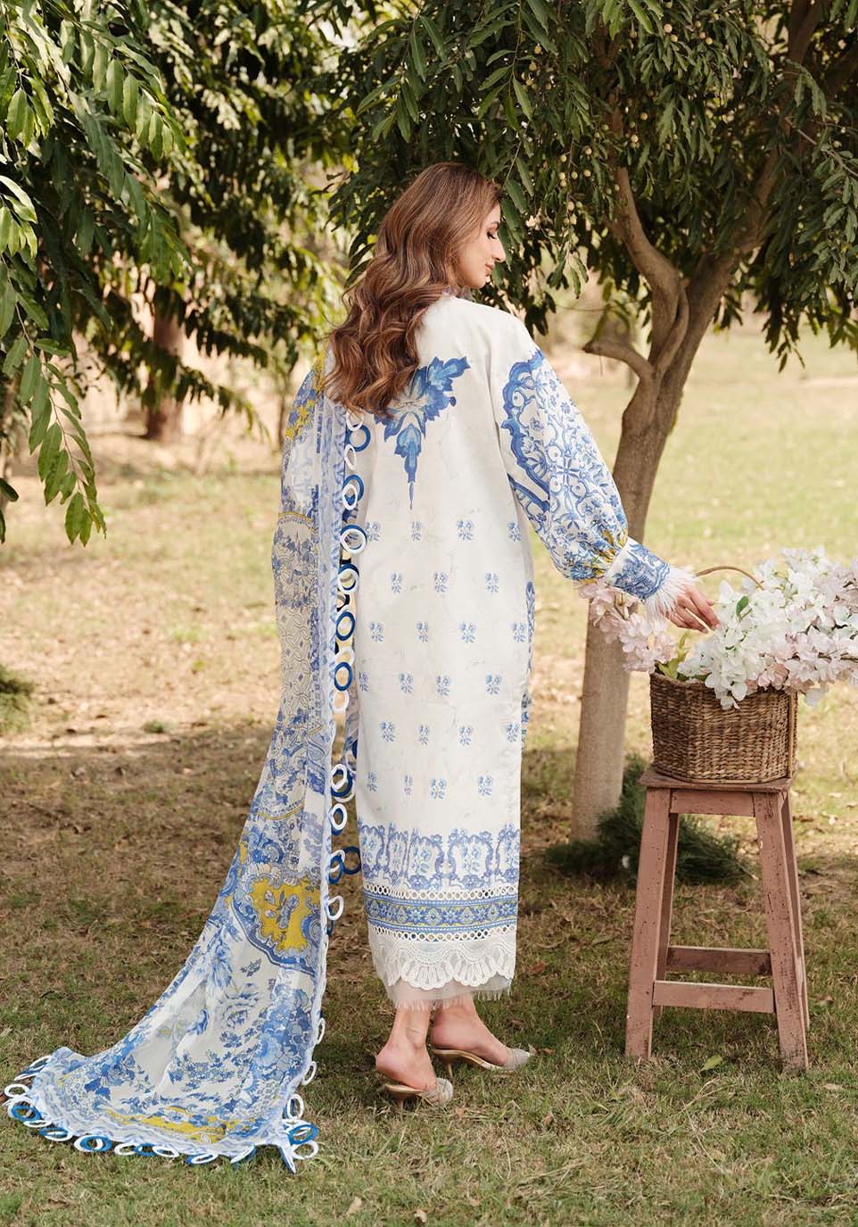 Zarqash | Luxe Lawn 24 | ZQ 7 - Ladies Clothes - Maria Faisal