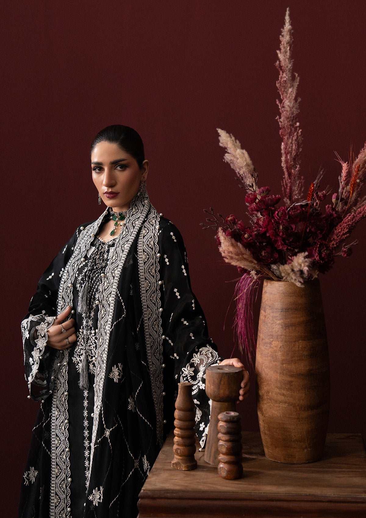 Aik Atelier | Lady Aik 25 | LOOK 02 - Formal Dress - available at Maria Faisal in UK and USA.