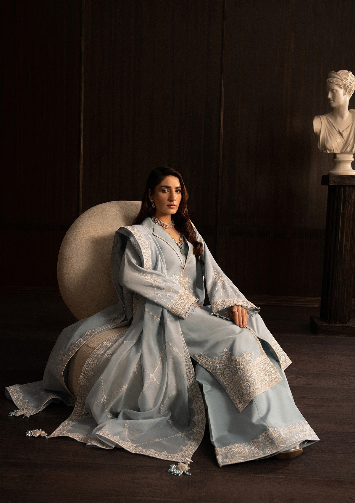 Aik Atelier | Lady Aik 25 | LOOK 05 - Formal Dress - available at Maria Faisal in UK and USA.