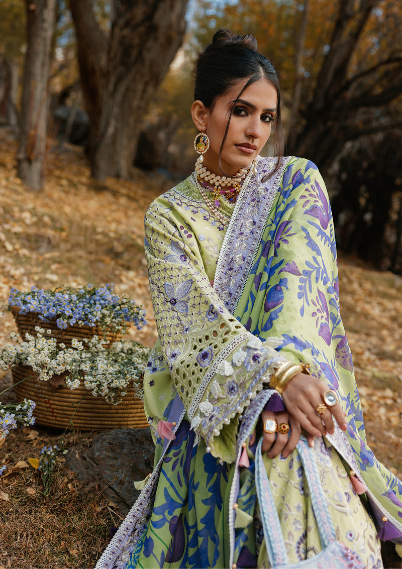 Aik Atelier | Lawn 26 | LOOK 10 - Dress - available at Maria Faisal in UK and USA.