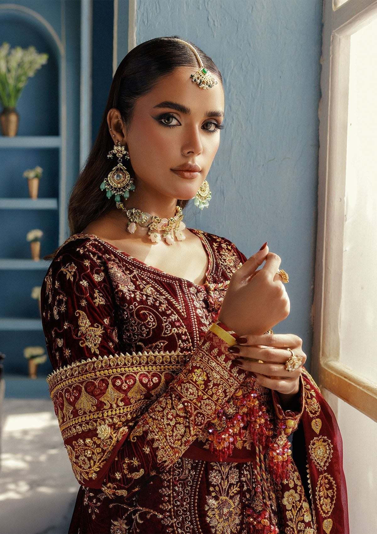 Aik Atelier | Udaipur Velvet 25 | LOOK 05 - Formal Wear - available at Maria Faisal in UK and USA