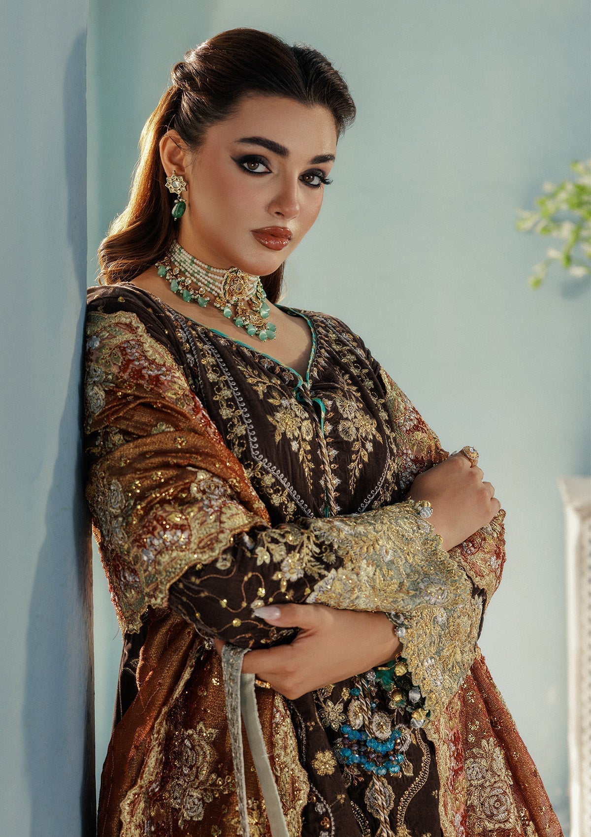 Aik Atelier | Udaipur Velvet 25 | LOOK 07 - Formal Wear - available at Maria Faisal in UK and USA
