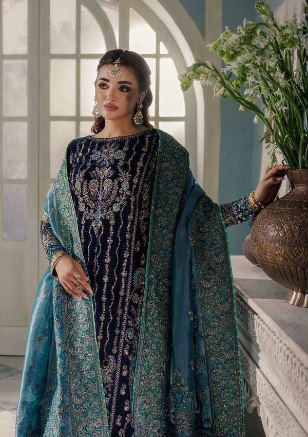Aik Atelier | Udaipur Velvet 25 | LOOK 10 - Formal Wear - available at Maria Faisal in UK and USA