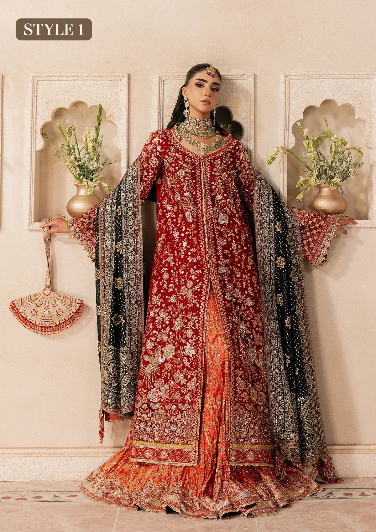 Aik Atelier | Wedding Festive 26 | LOOK 08 - Bridal Dress - available at Maria Faisal in UK and USA.