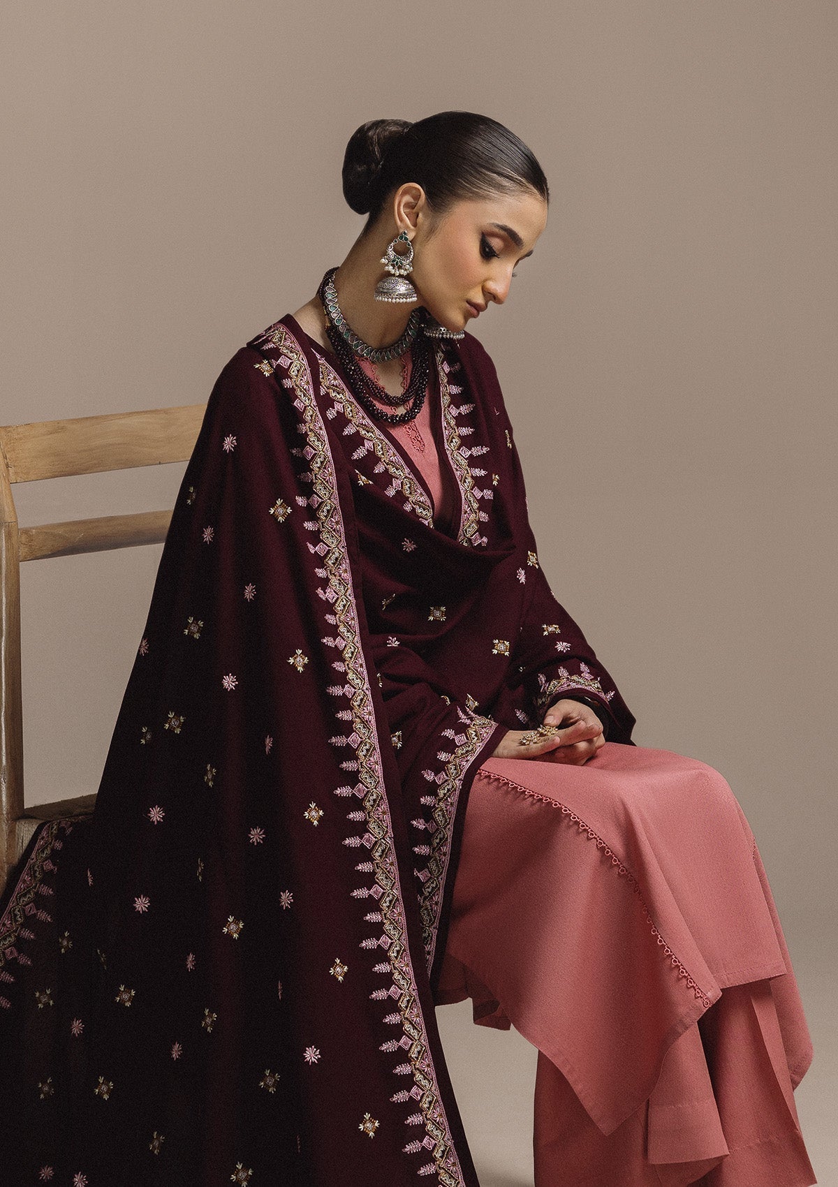 Aik Atelier | Aik Roz Karandi 25 | LOOK 03 - Luxury Dress - available at Maria Faisal in UK and USA.