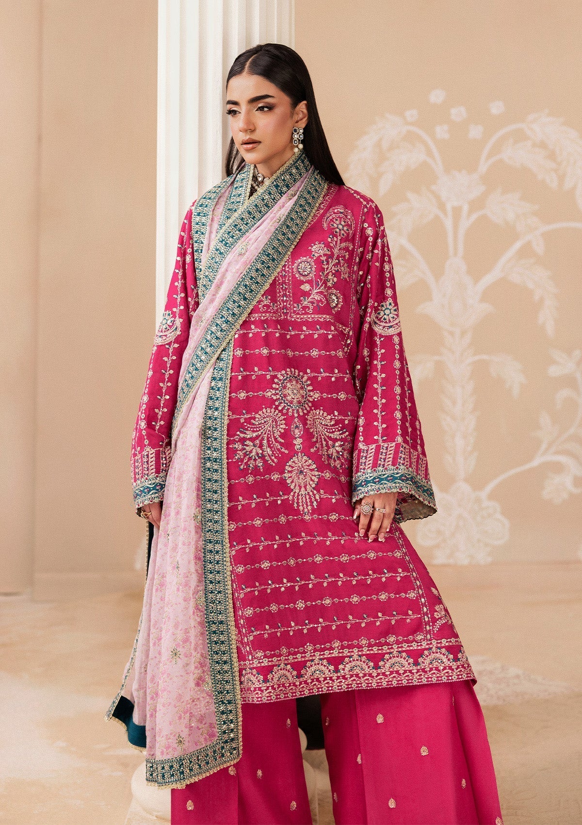 Aik Atelier | Aik Shaam 26 | Aik Shaam - Look B2606 - Formal Dress - available at Maria Faisal in UK and USA.