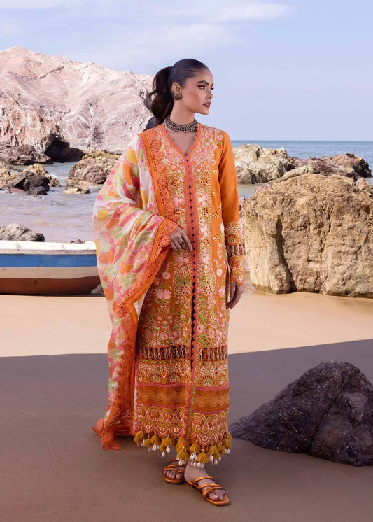 Akbar Aslam | Oasis Lawn 24 | Calla Lily - Pakistani Dress - Maria Faisal