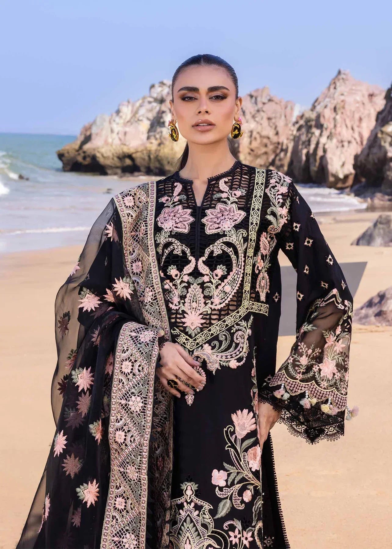 Akbar Aslam | Oasis Lawn 24 | Iris - Pakistani Dress - Maria Faisal