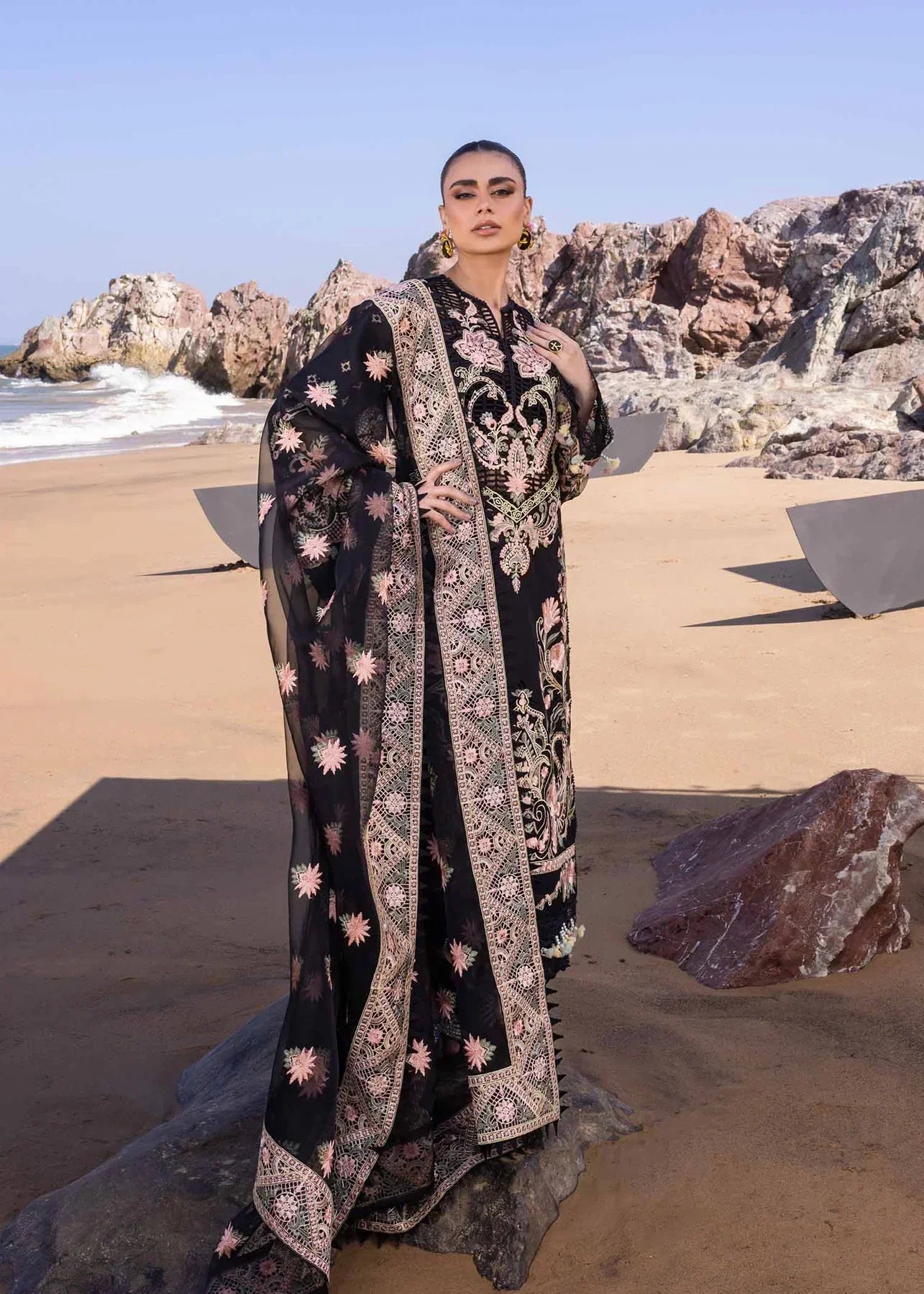 Akbar Aslam | Oasis Lawn 24 | Iris - Pakistani Dress - Maria Faisal