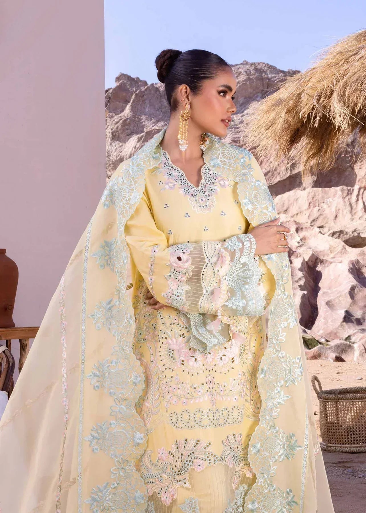 Akbar Aslam | Oasis Lawn 24 | Dahlia - Pakistani Dress - Maria Faisal