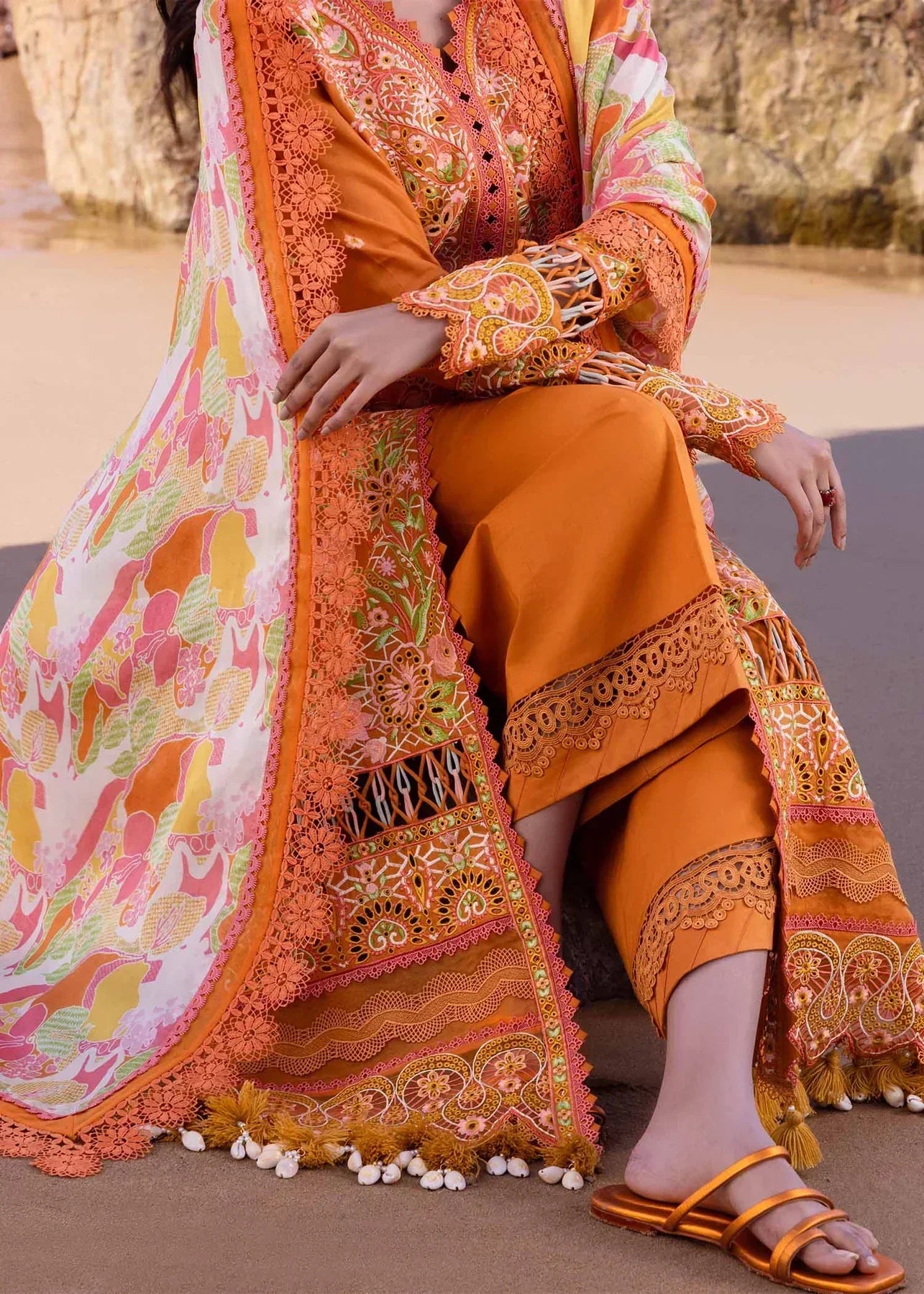 Akbar Aslam | Oasis Lawn 24 | Calla Lily - Pakistani Dress - Maria Faisal