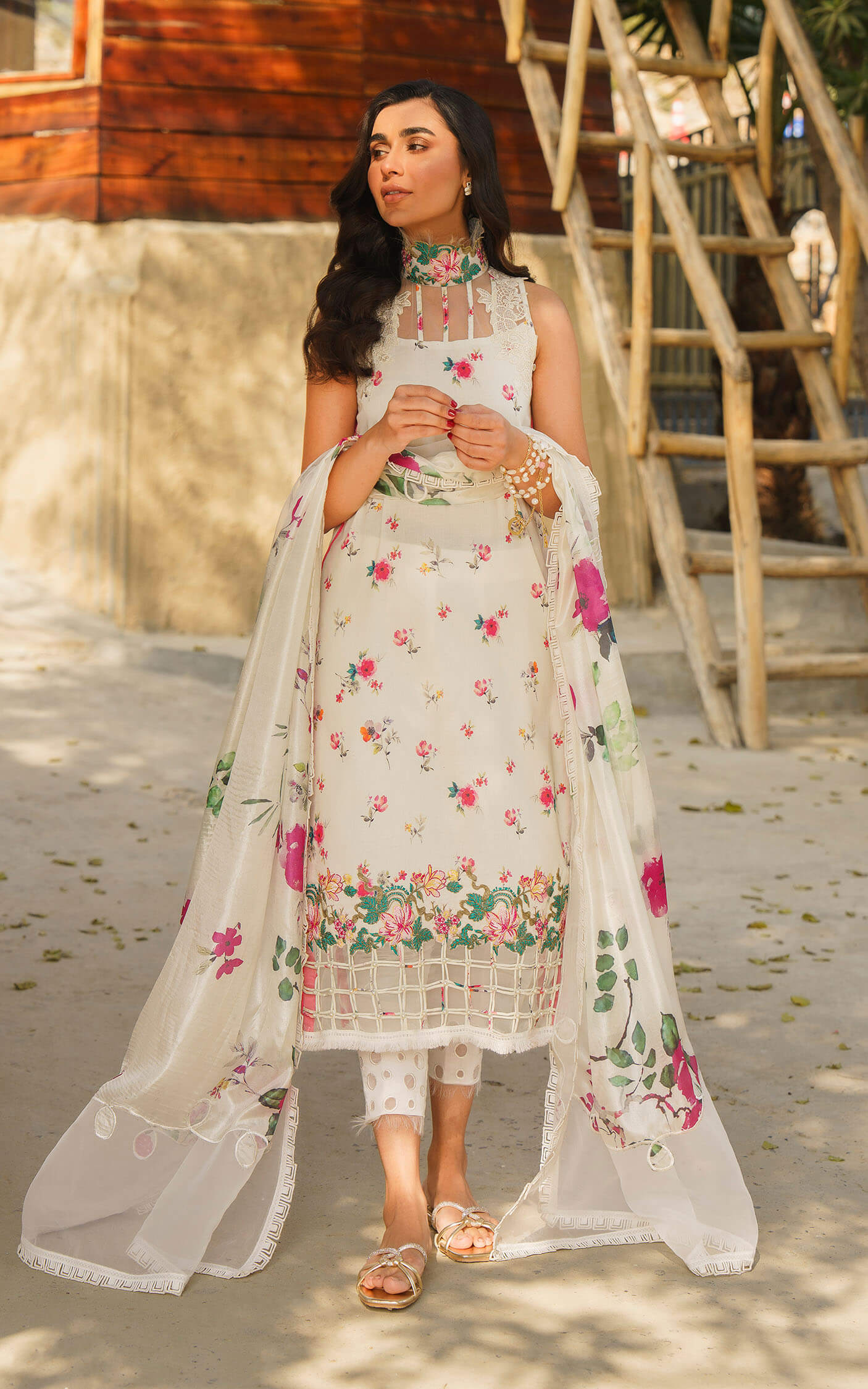 Asifa and Nabeel | Meraki Summer 24 | ASTER-U141M015 - Pakistani Dress - Maria Faisal