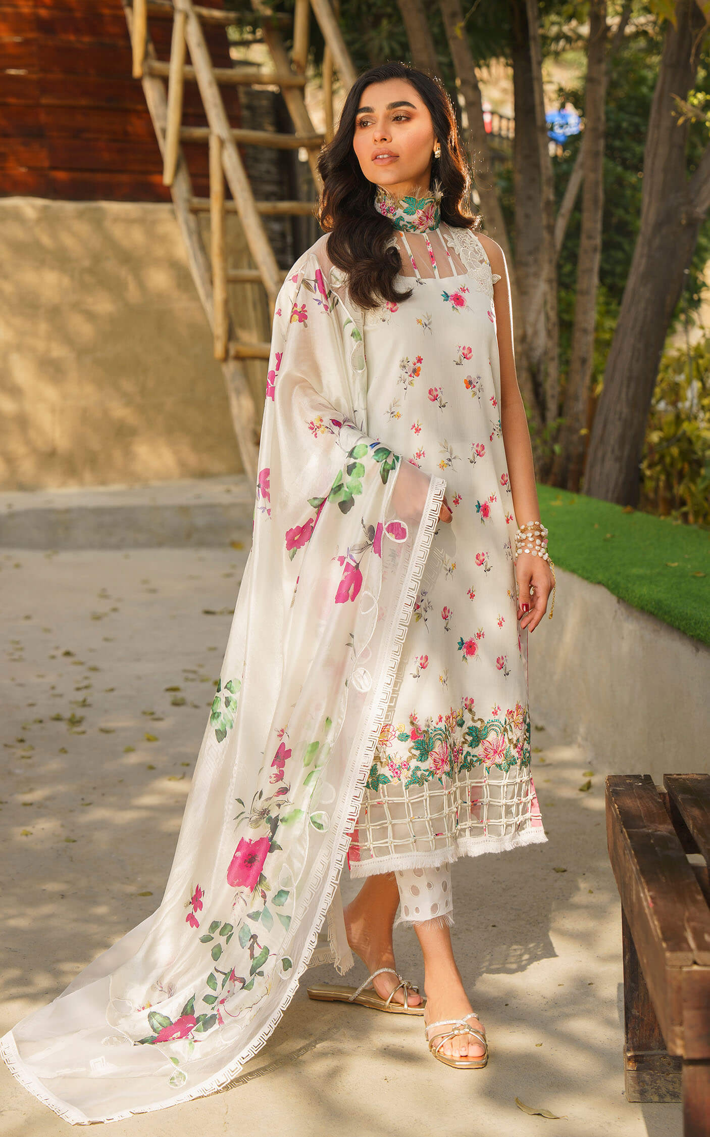 Asifa and Nabeel | Meraki Summer 24 | ASTER-U141M015 - Pakistani Dress - Maria Faisal