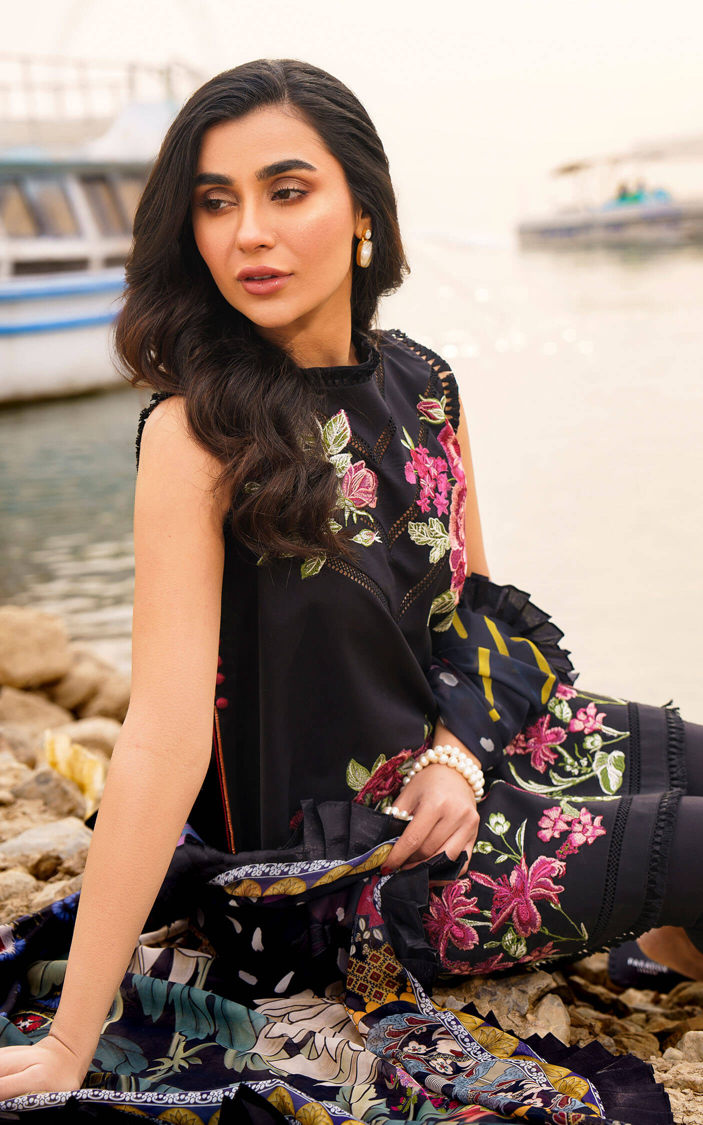 Asifa and Nabeel | Meraki Summer 24 | DAPHNE-U141M019 - Pakistani Dress - Maria Faisal
