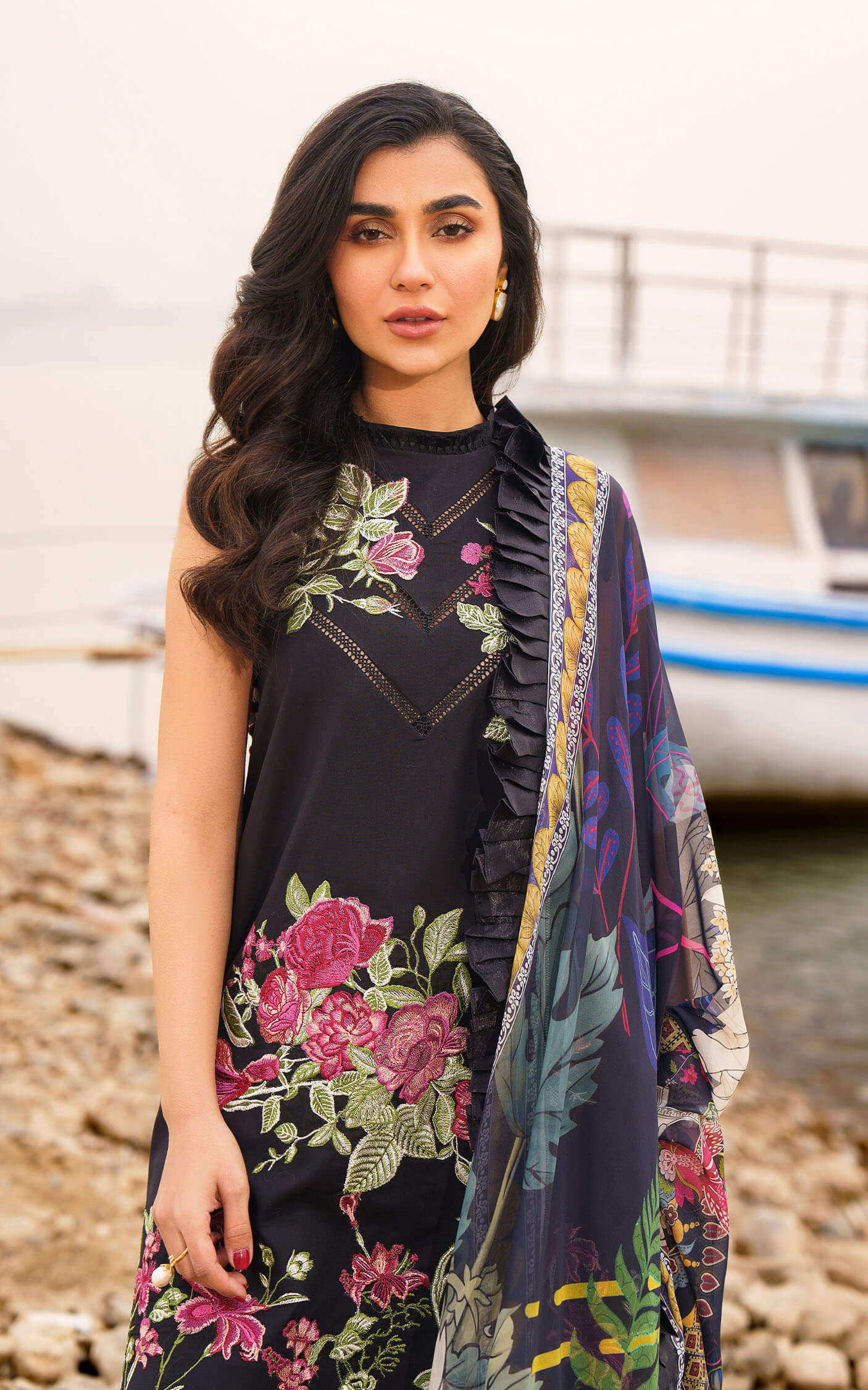 Asifa and Nabeel | Meraki Summer 24 | DAPHNE-U141M019 - Pakistani Dress - Maria Faisal